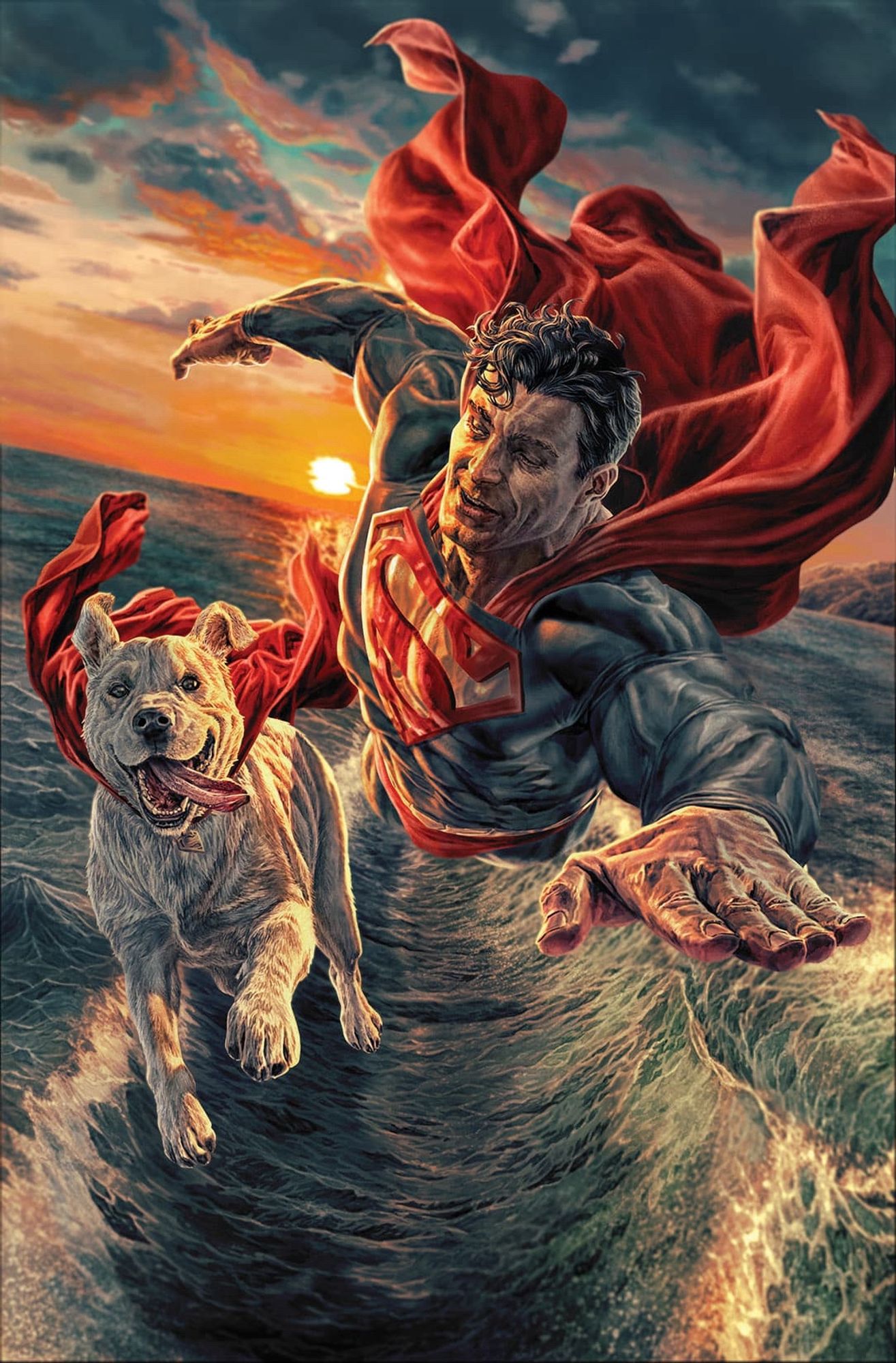 Superman #11 variant cover by Lee Bermejo.