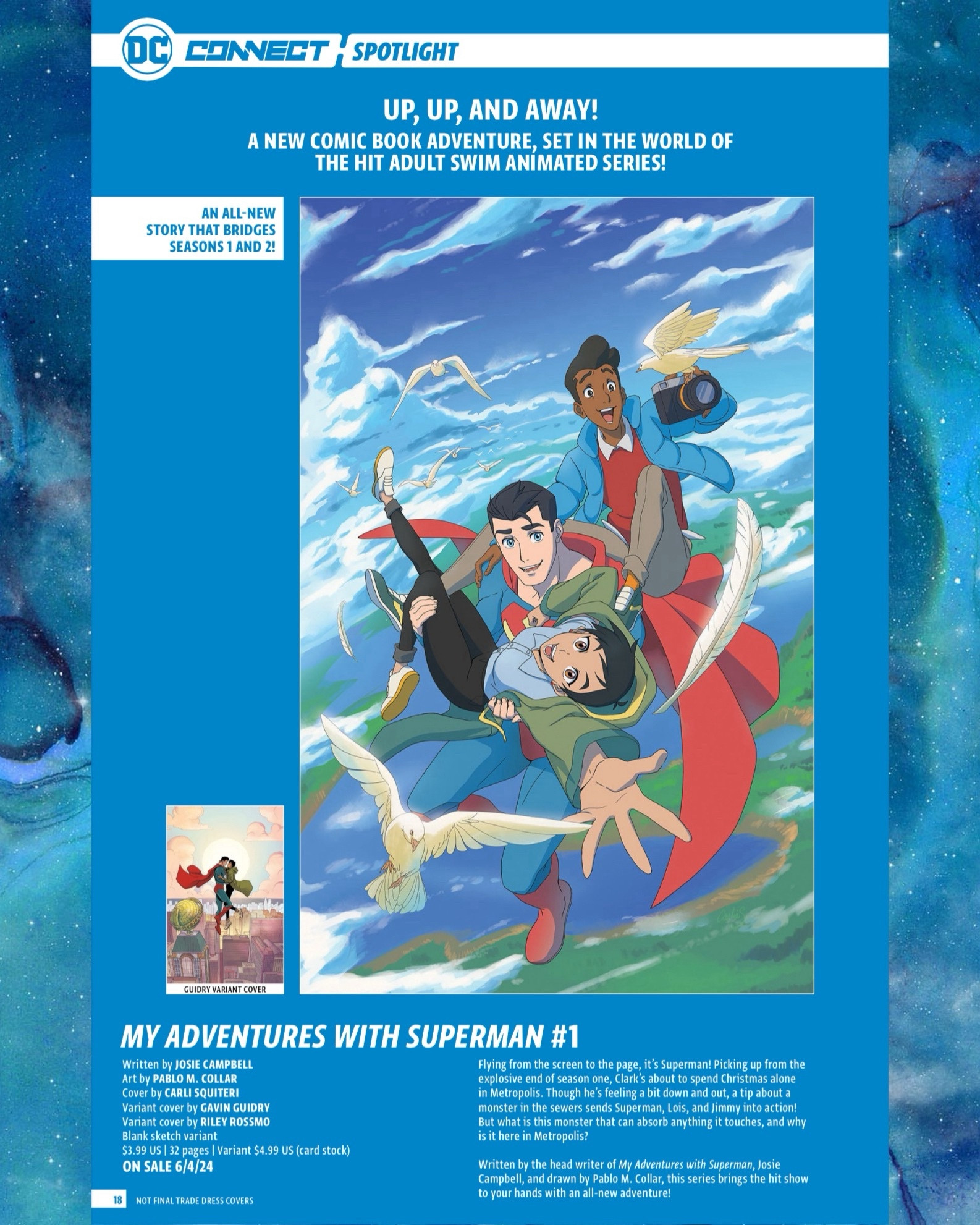 DC Connect #47 with DC Comics’ June 2024 solicitations: My Adventures with Superman.