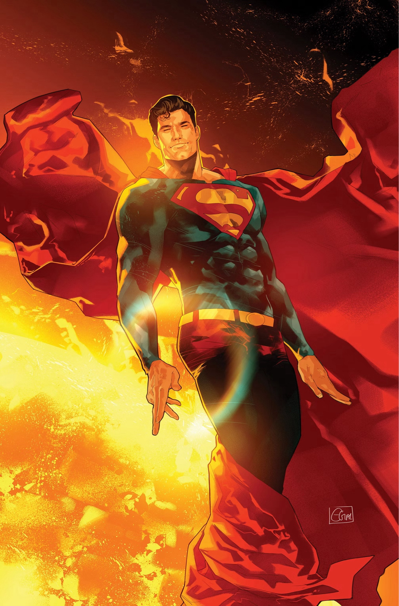 Superman #8 variant cover by Edwin Galmon.