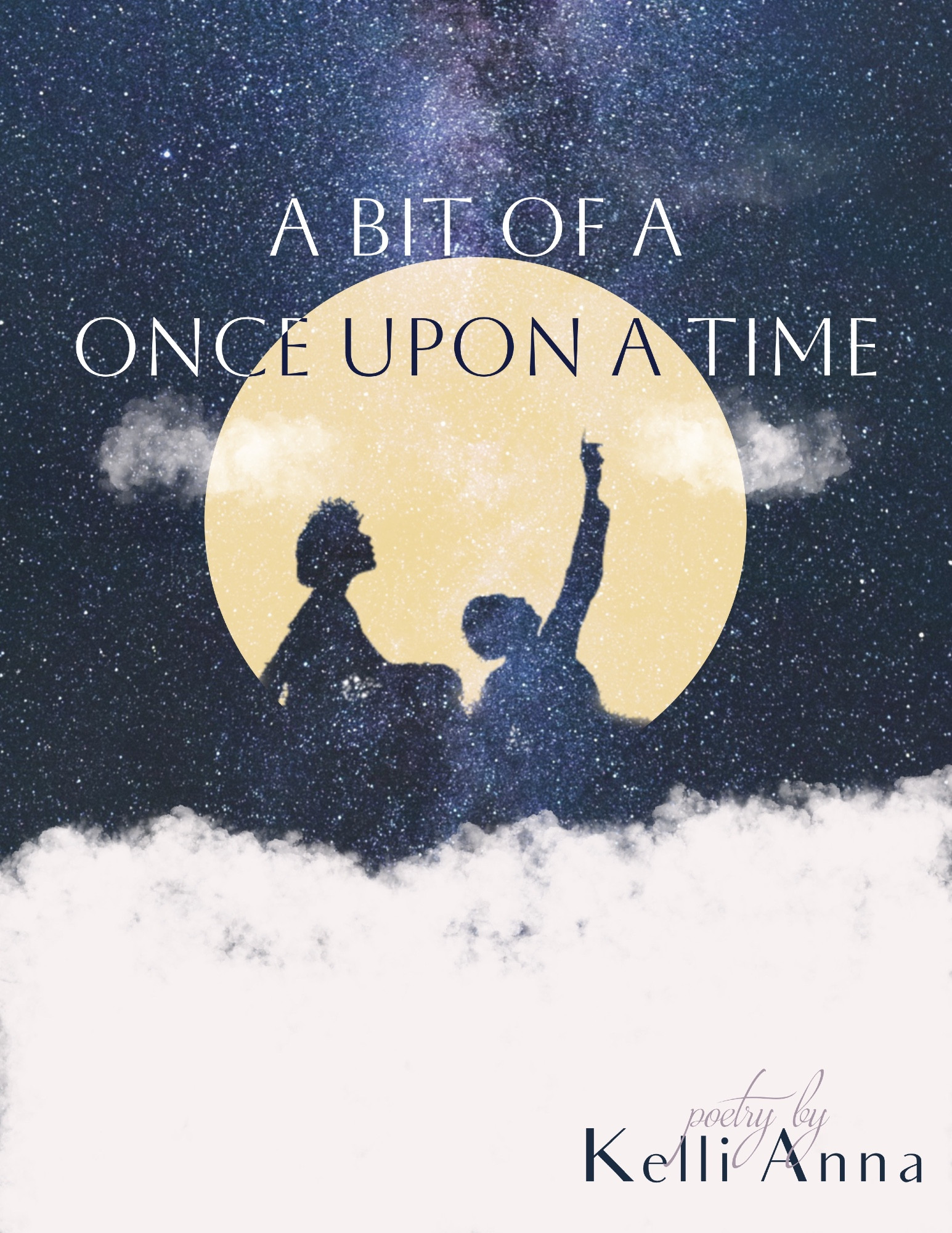 The cover of a poetry collection called A Bit of a Once Upon a Time by Kelli Anna