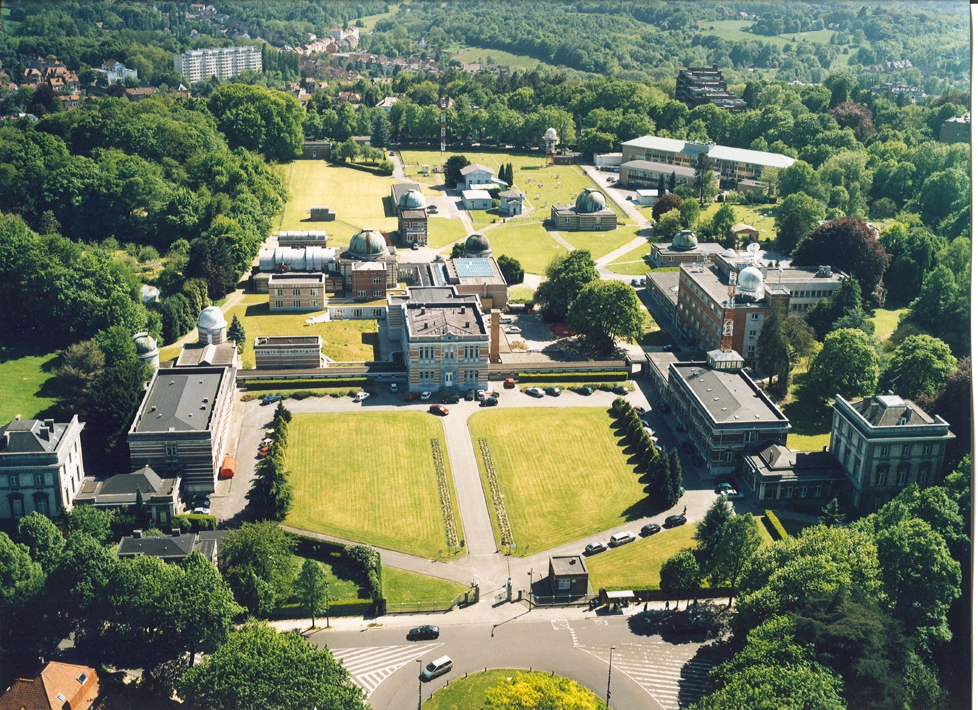 Aerial picture of the Royal Observatory of Belgium