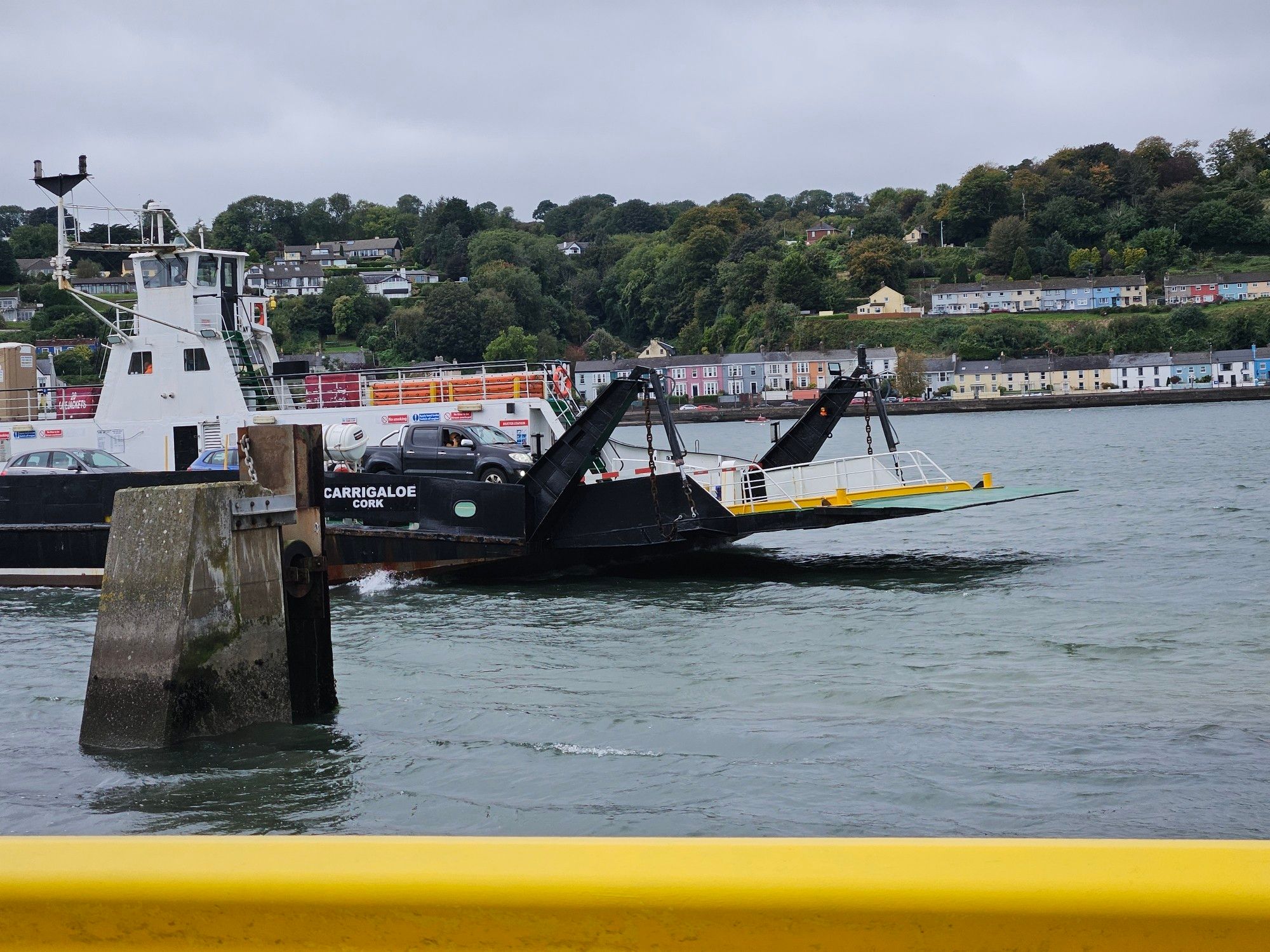 Passage West ferry across the river Lee, between Great Island and the mainland near Cork city