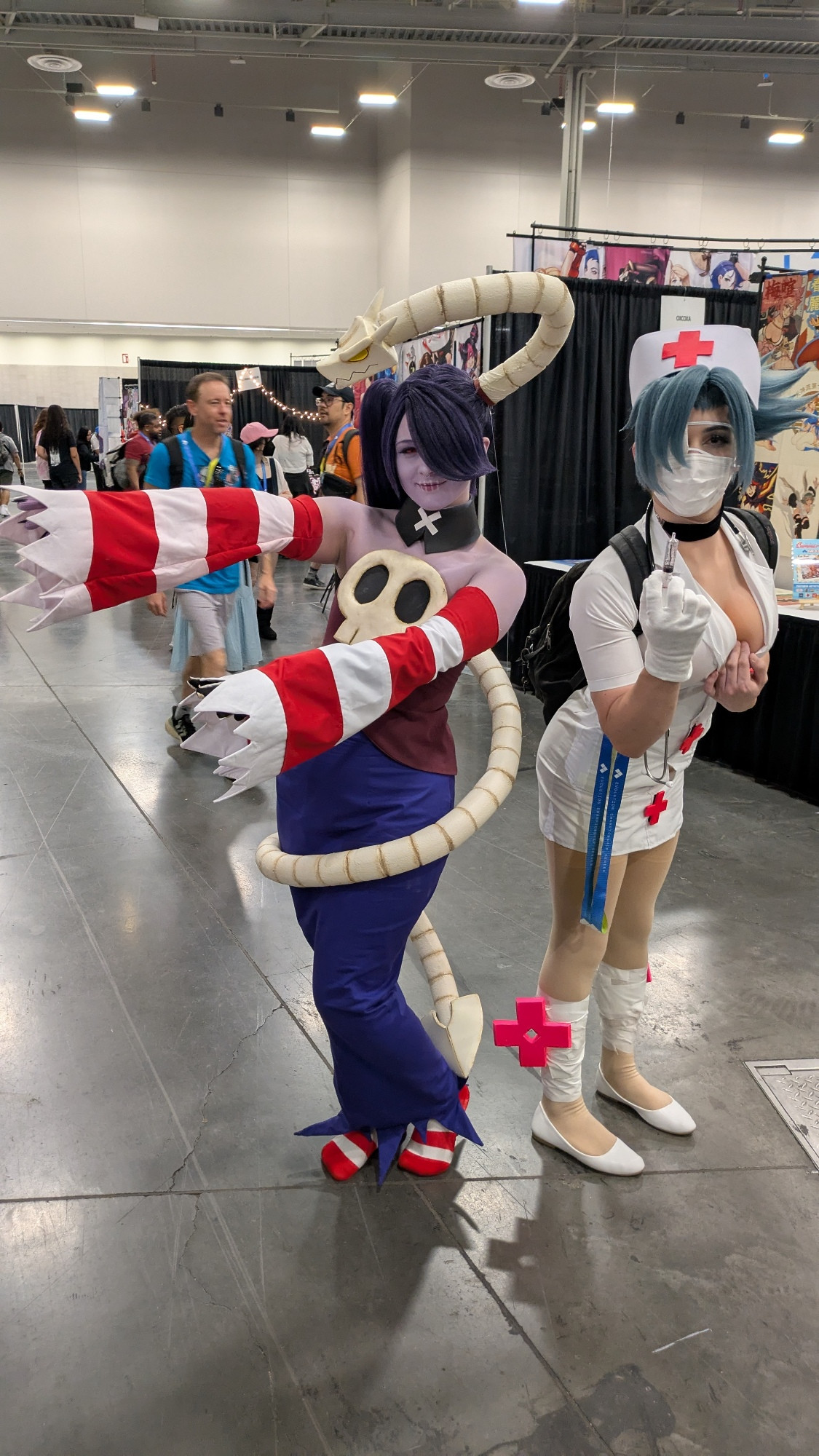 Squigly and Valentine from Skullgirls 