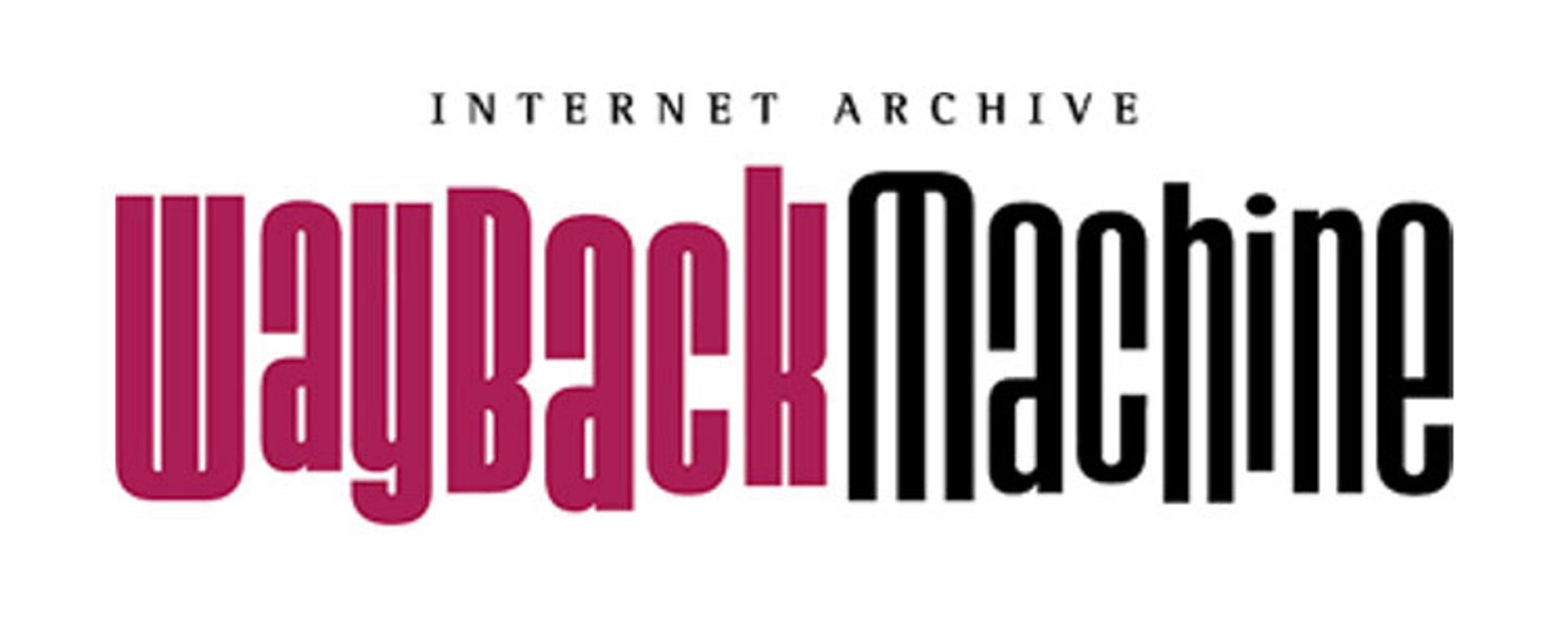 Internet Archive Wayback Machine