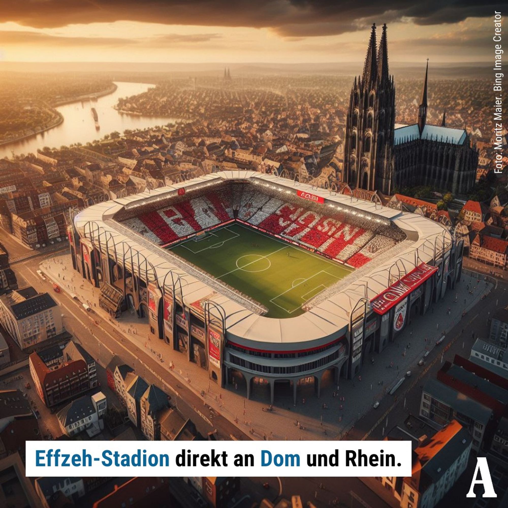 AI-generated football stadium in Germany.