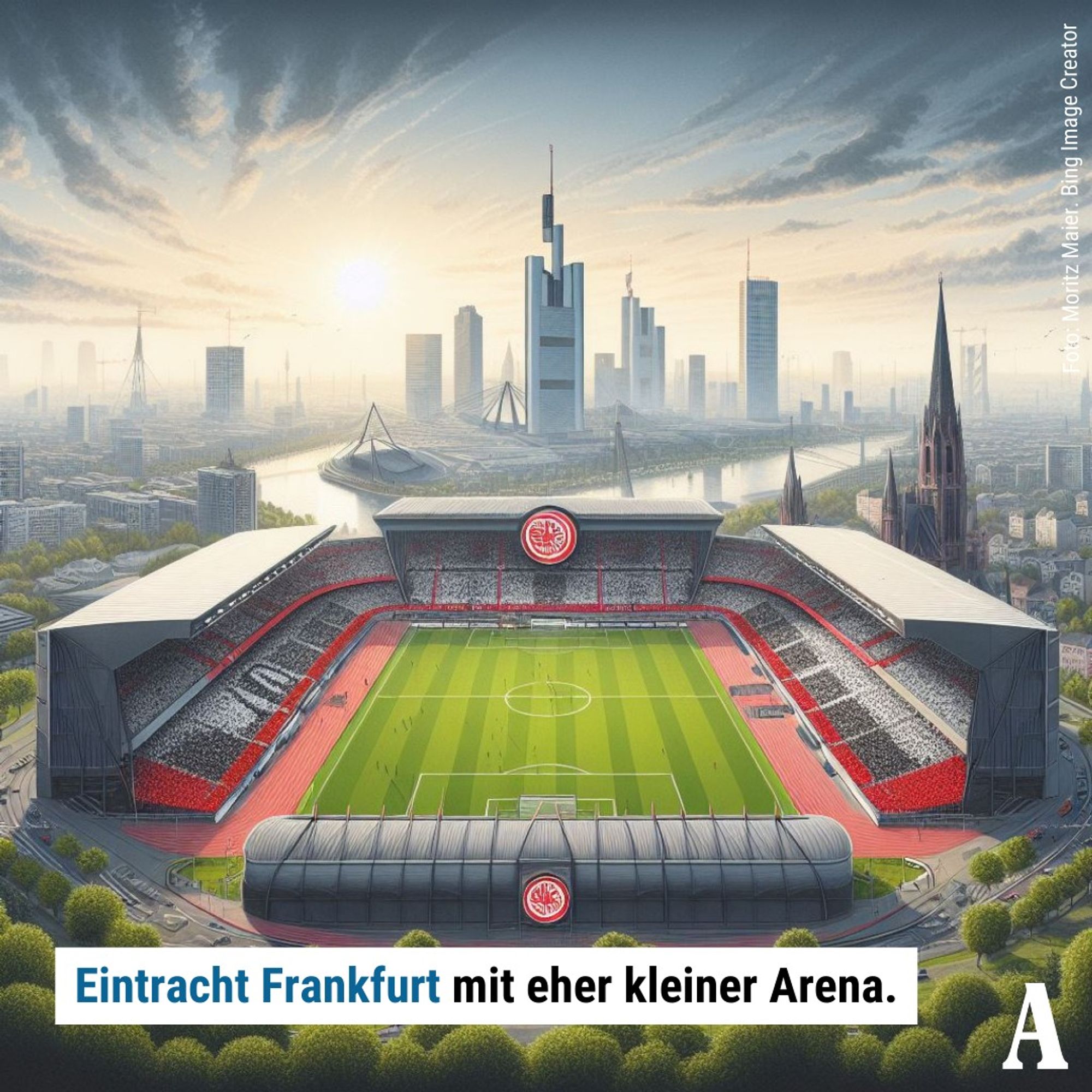 AI-generated football stadium in Germany.