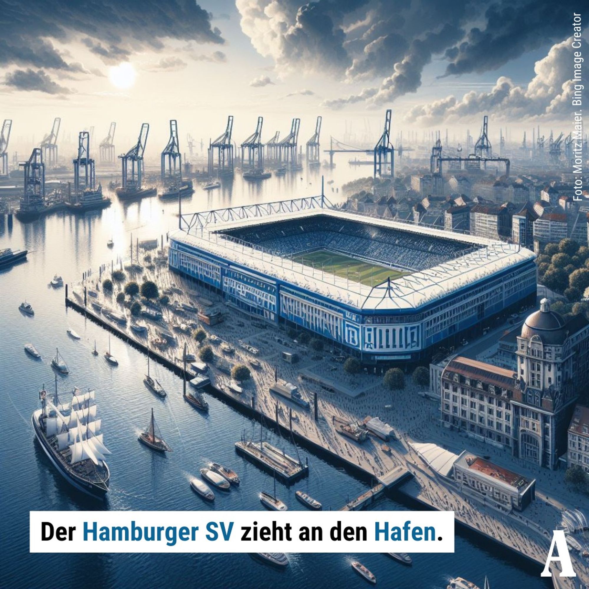 AI-generated football stadium in Germany.