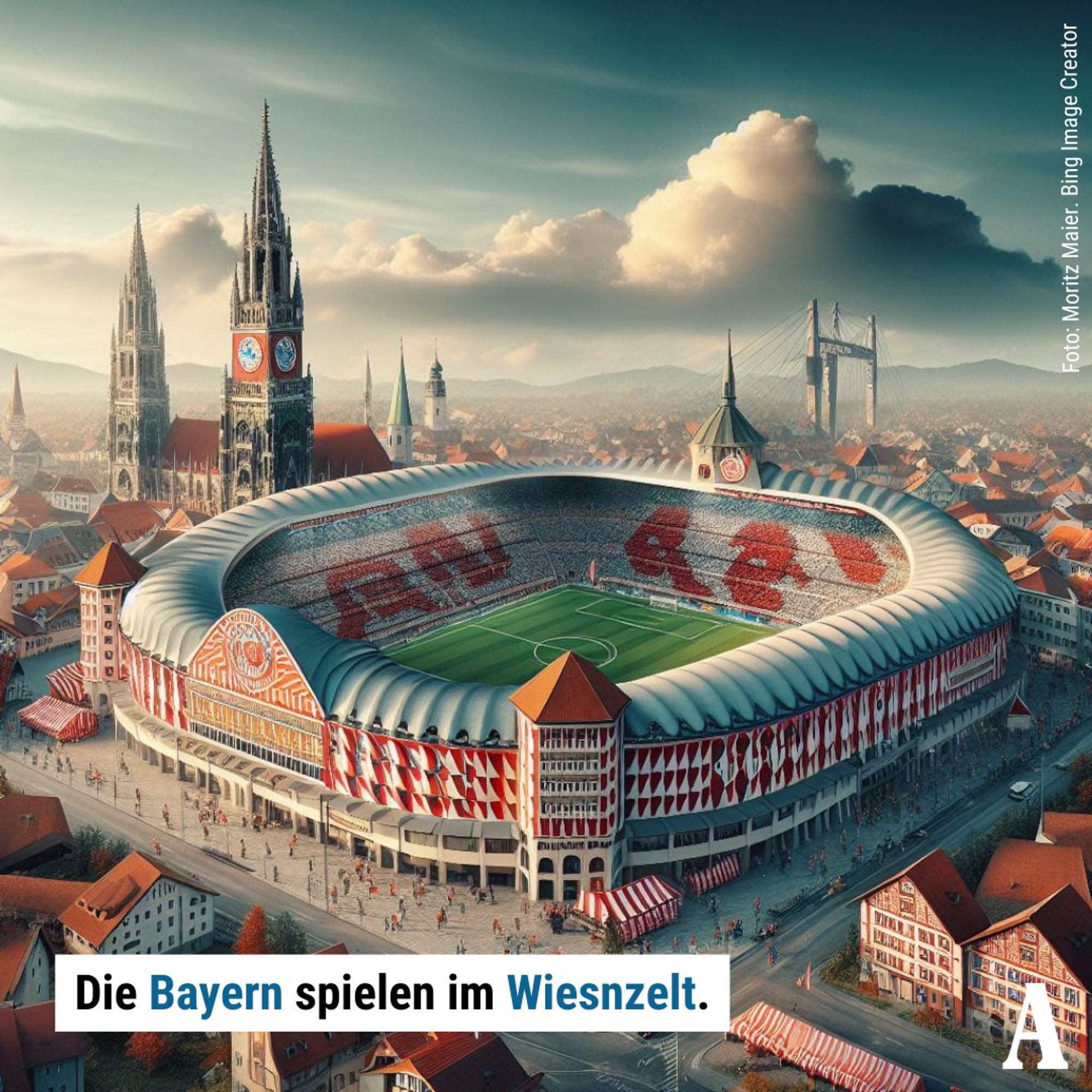 AI-generated football stadium in Germany.