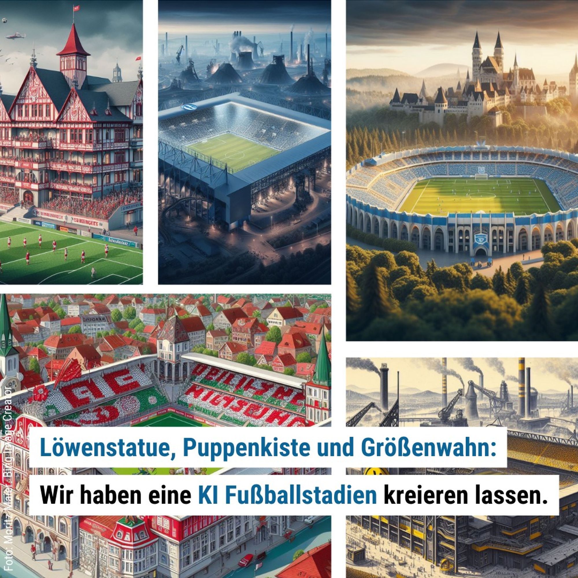 AI-generated football stadium in Germany.