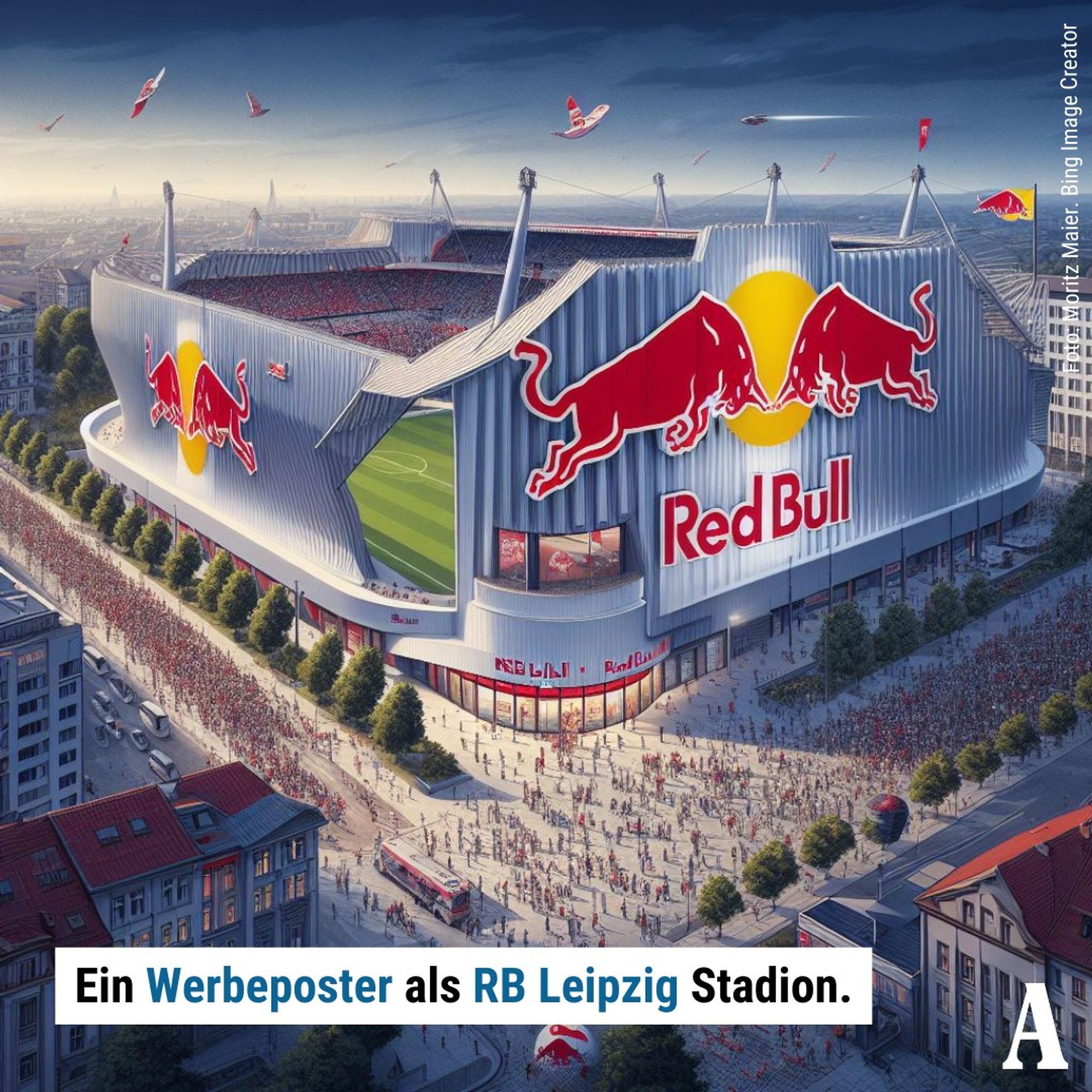 AI-generated football stadium in Germany.