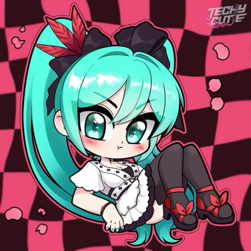 Chibi artwork of World is Mine Hatsune Miku