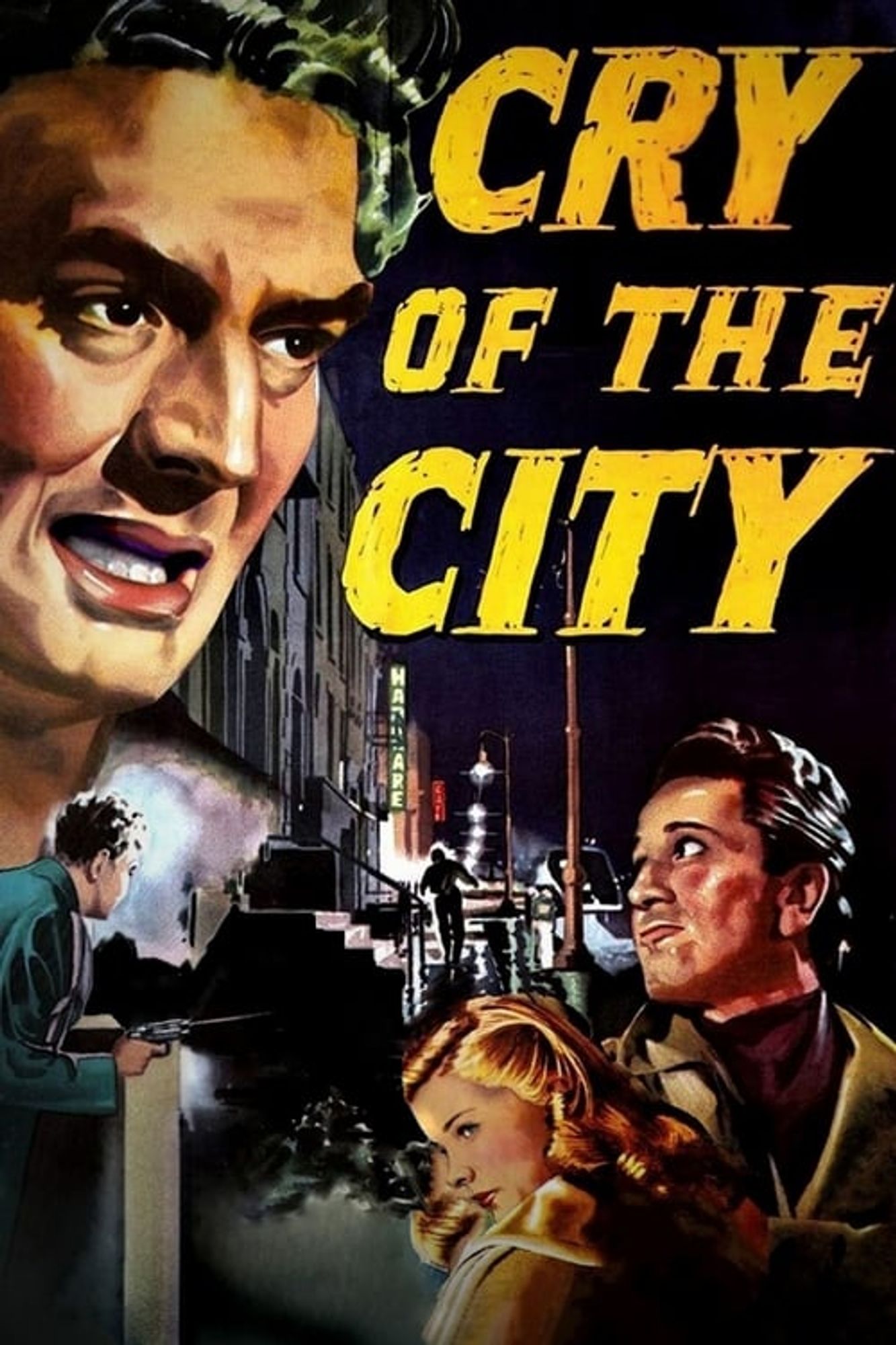 A poster for Cry of the City.