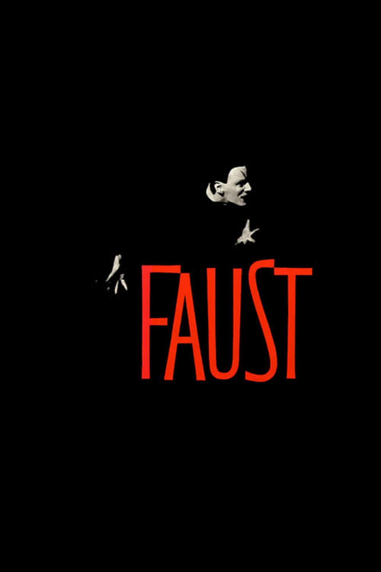 A poster for Faust.