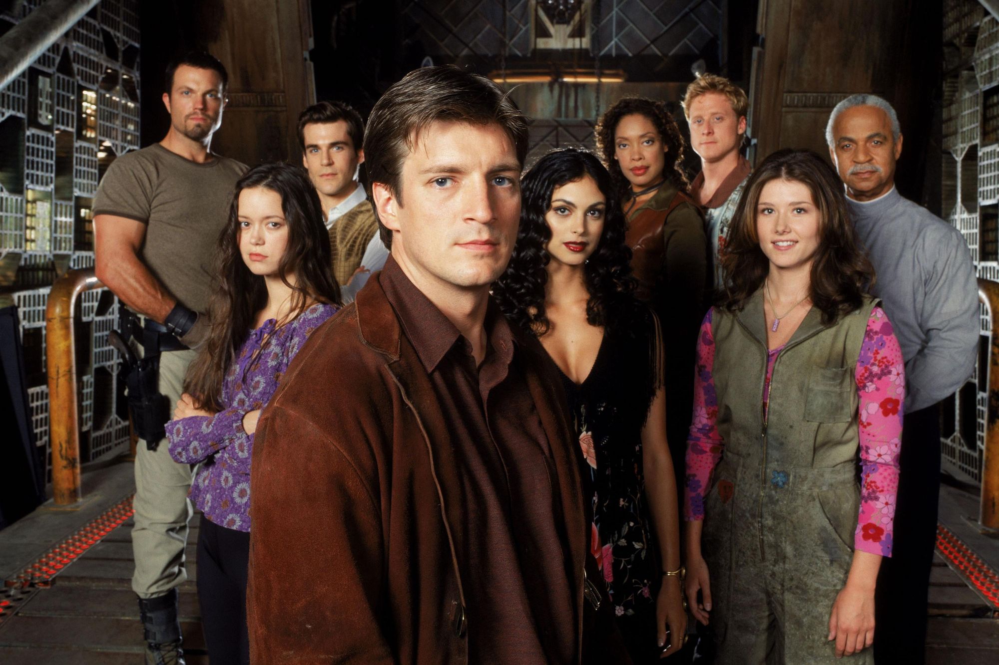 Photo of the cast from the TV show "Firefly"