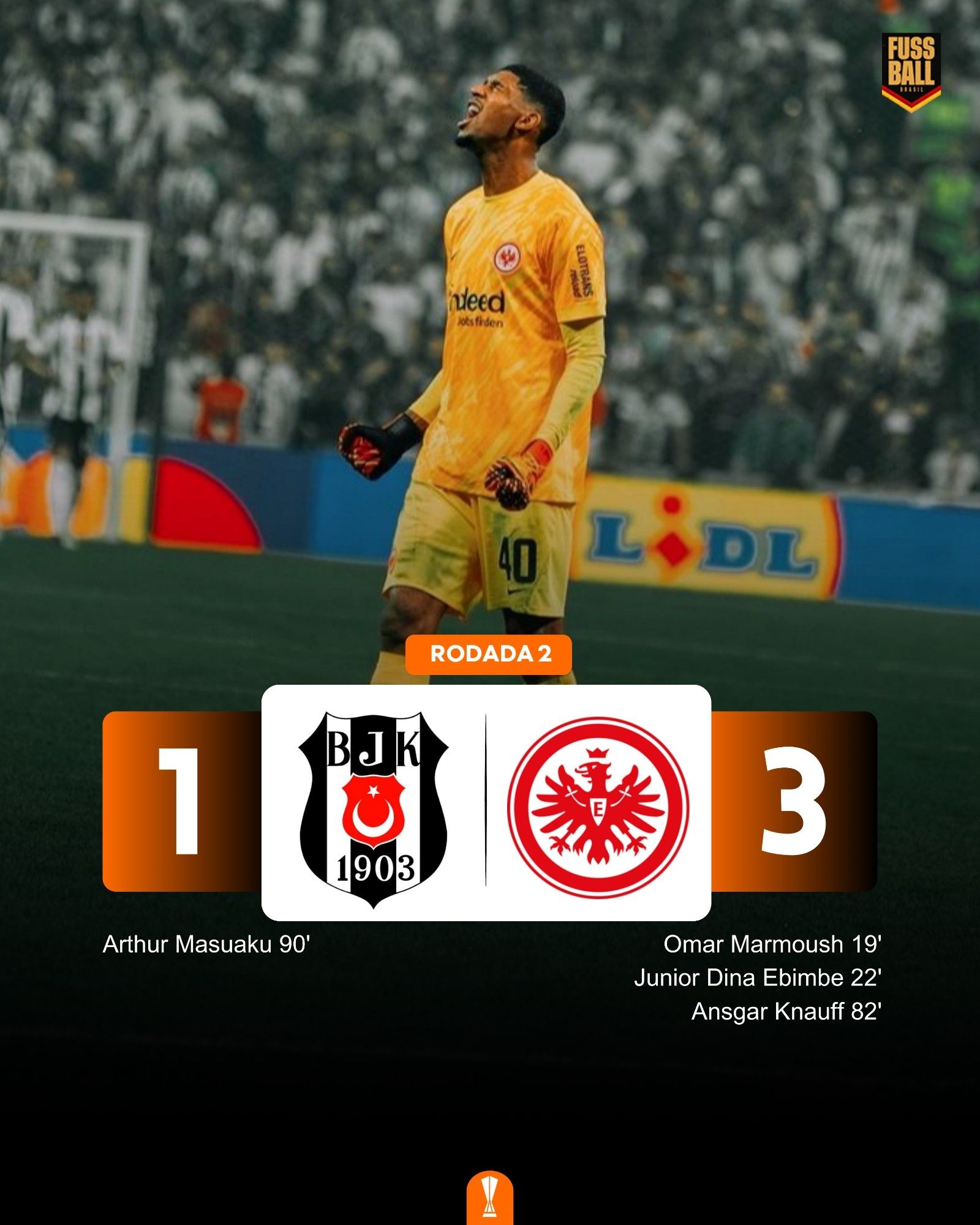 Divulgação/Eintracht Frankfurt