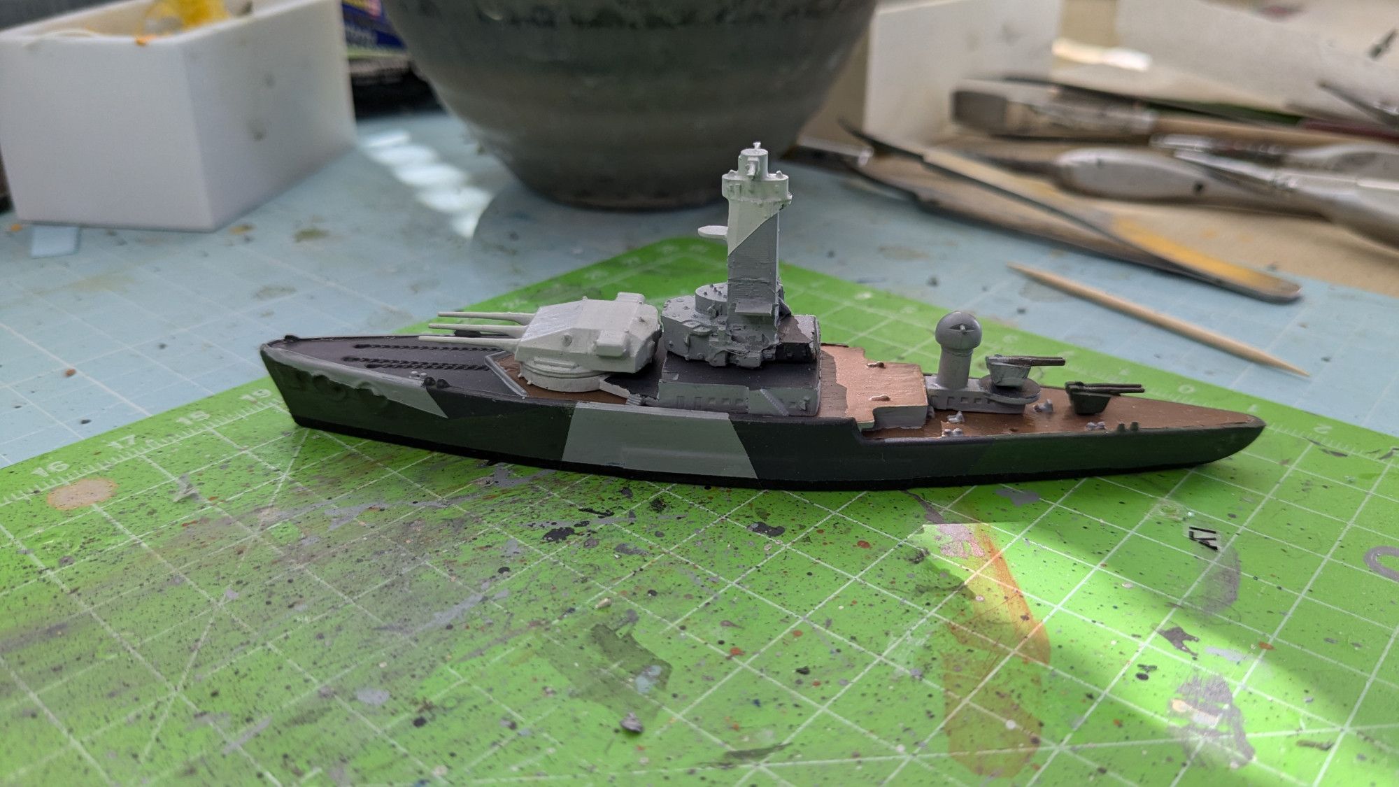 Scratchbuild Dutch Coast Defense Ship 1/700 scale model