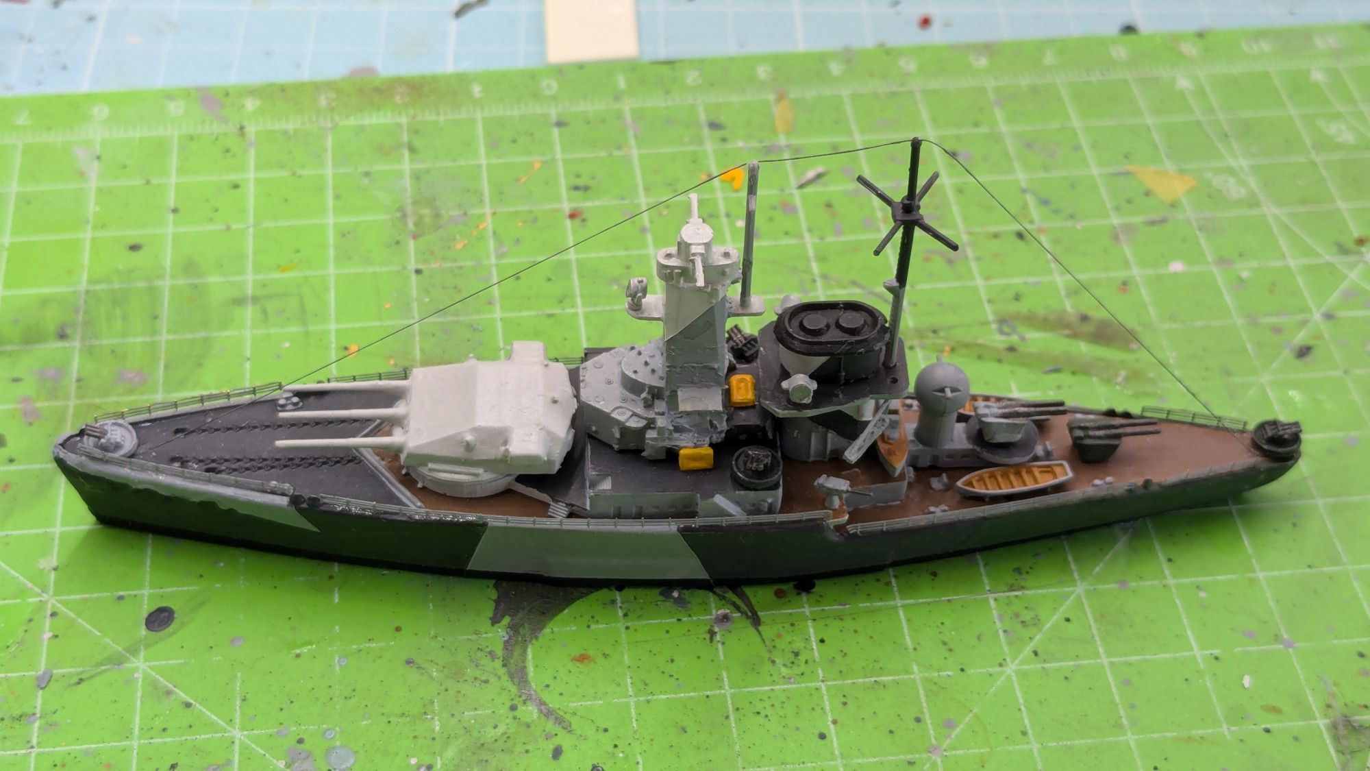 Scratchbuild Dutch Coast Defense Ship 1/700 scale model