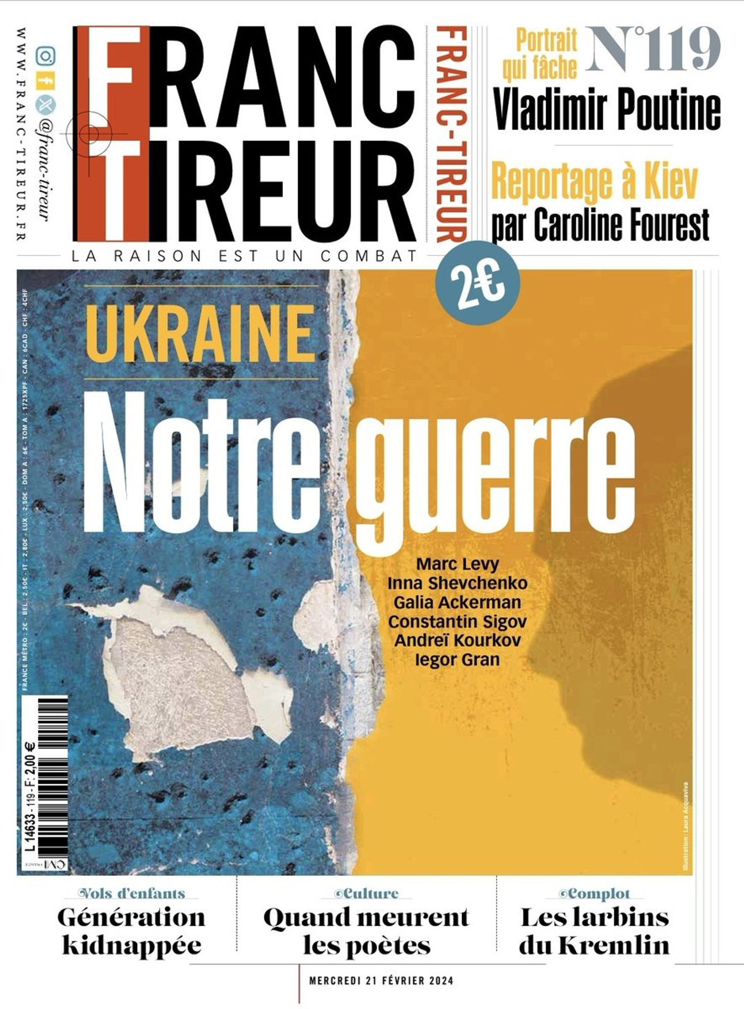 Une de Franc-Tireur : Ukraine, notre guerre.