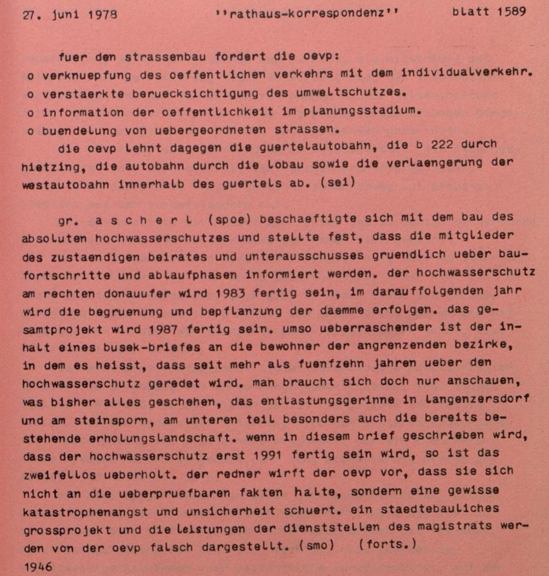 Rathauskorrespondenz vom 27.6.1978
Quelle: Rathaus-Korrespondenz : PID ; rk-aktuell / Stadt Wien
https://digital.wienbibliothek.at/wbrobv/periodical/titleinfo/3019919