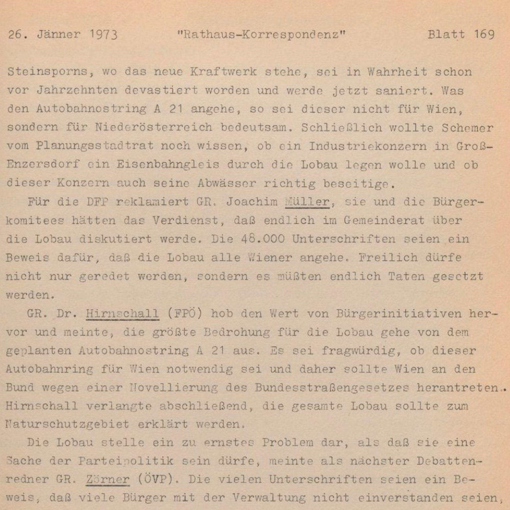 Rathauskorrespondenz vom 26.1.1973
Quelle: Rathaus-Korrespondenz : PID ; rk-aktuell / Stadt Wien
https://digital.wienbibliothek.at/wbrobv/periodical/titleinfo/3019919