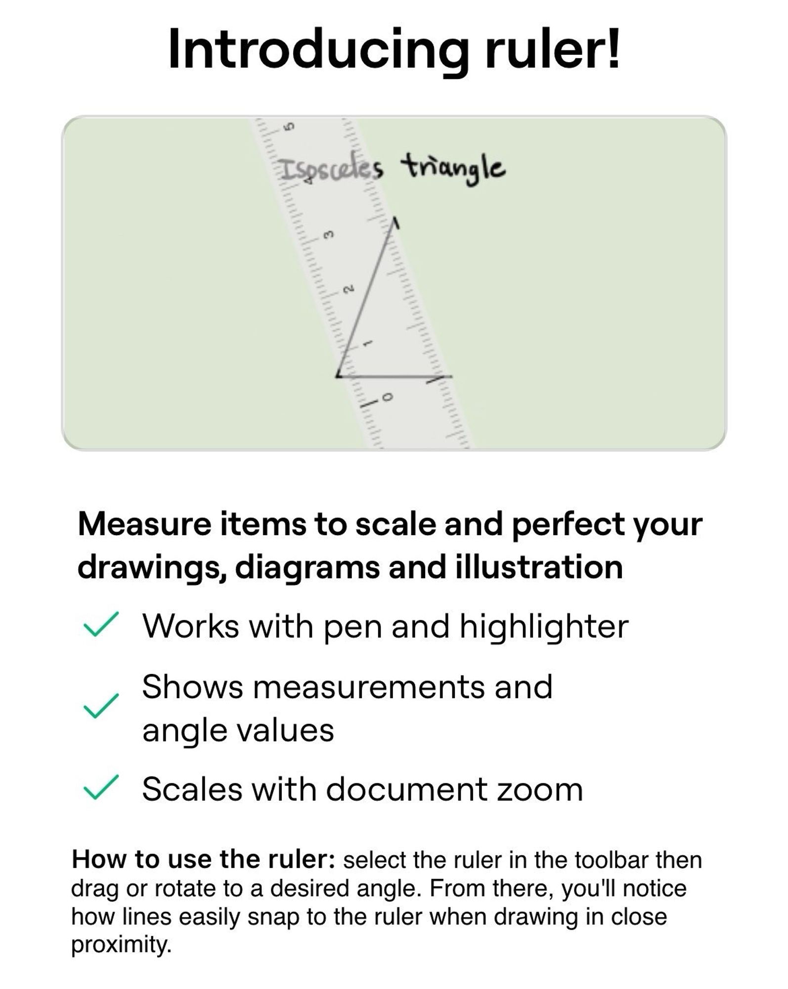 Ruler in Goodnotes 6