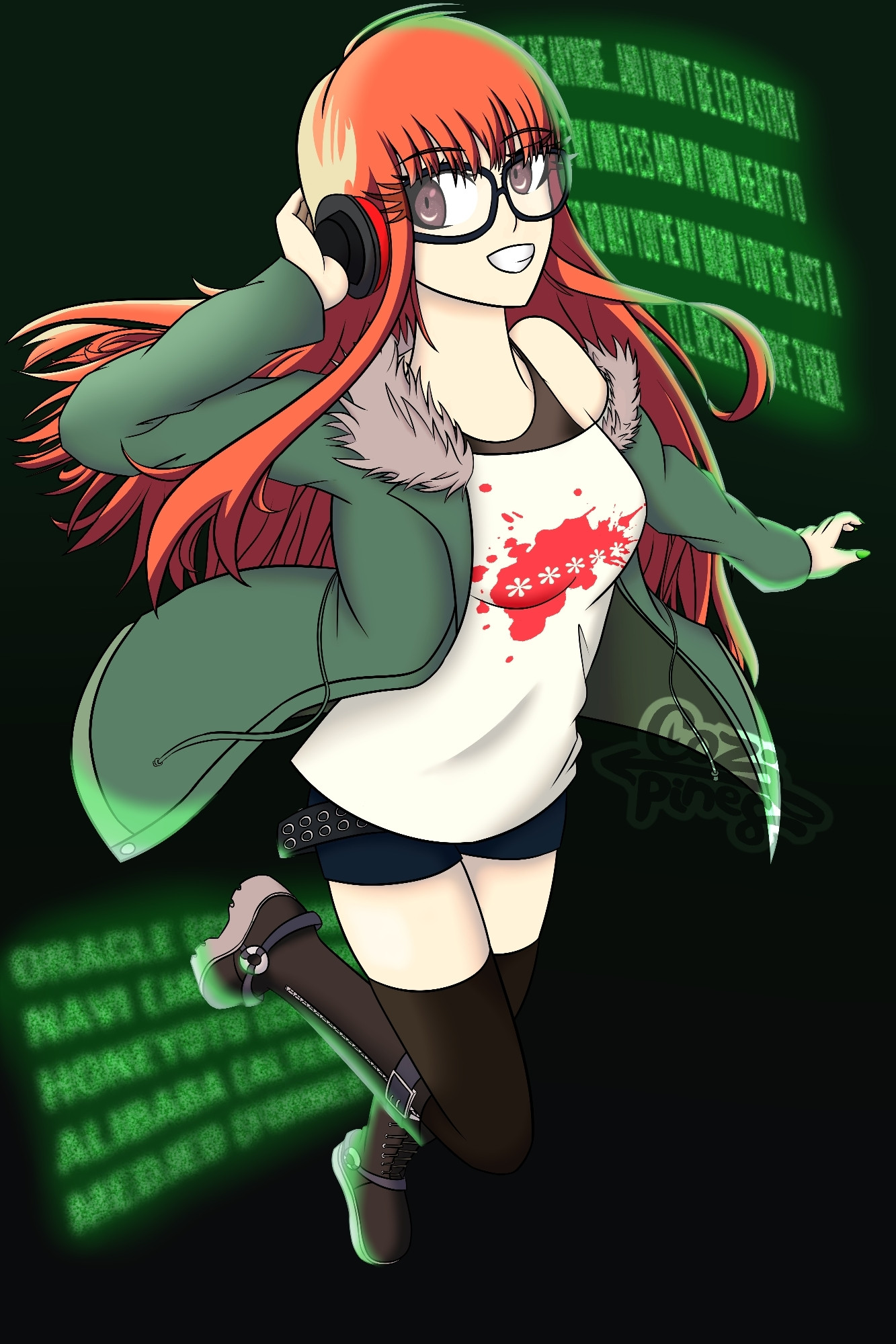 A poster of Futaba Sakura from Persona 5!