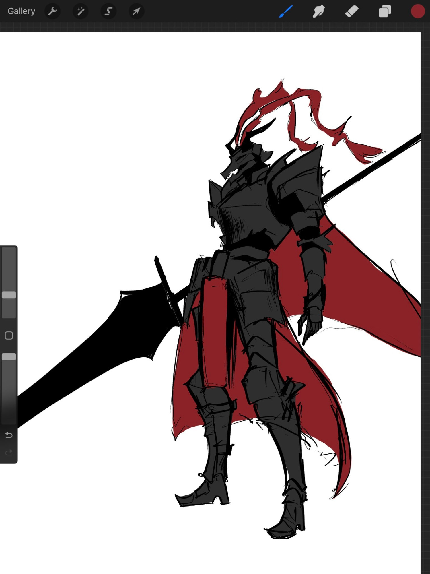 Here's a Dragon knight design I cooked up. This is not the final design, everything here is subject to change
