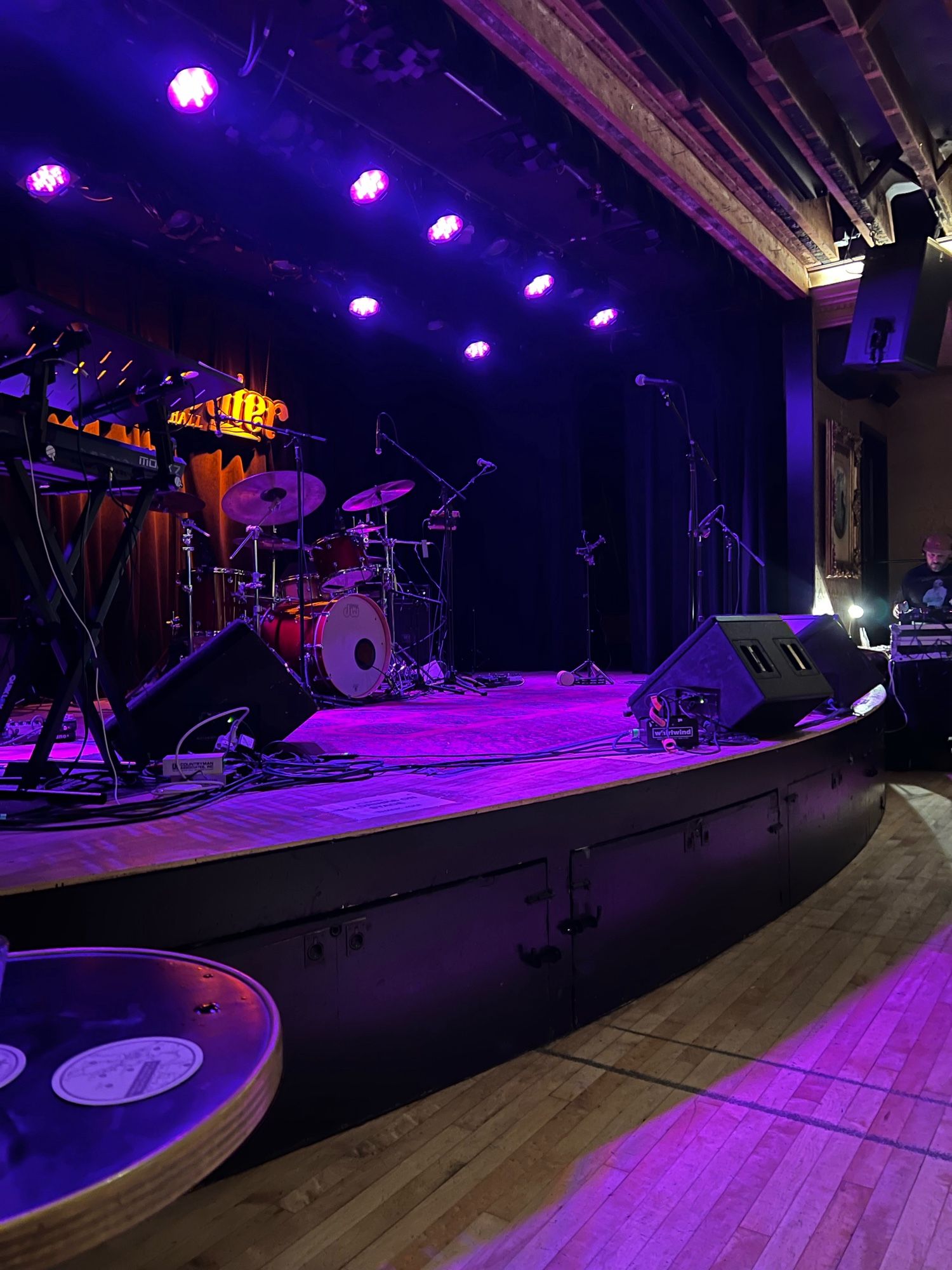 Photograph from right next to the stage at Sweetwater Music Hall.