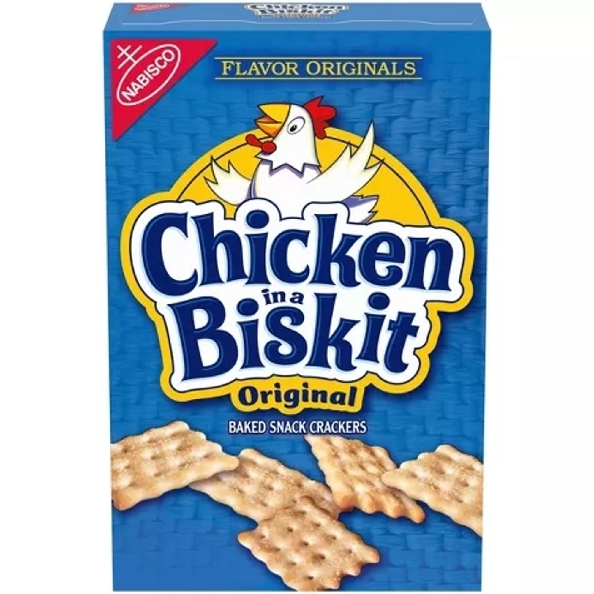 Nabisco Chicken in a Biskit cracker box. The crackers taste like chicken.