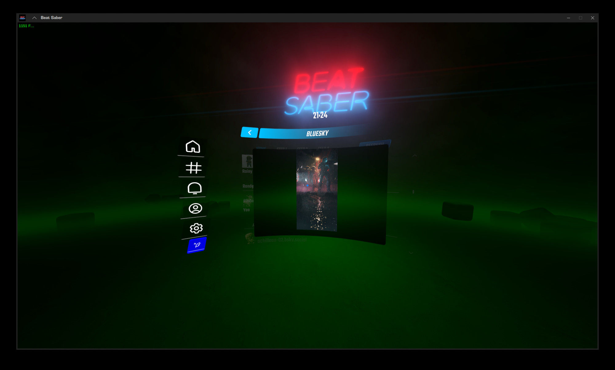 bsky beat saber mod, an image (i forget whose) is enlarged