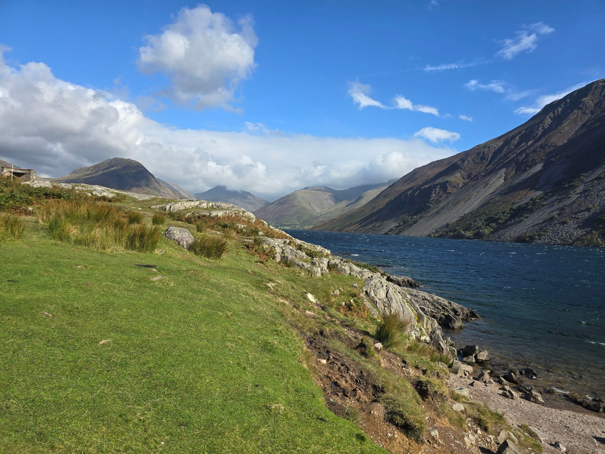 Wast Water from behind a hill