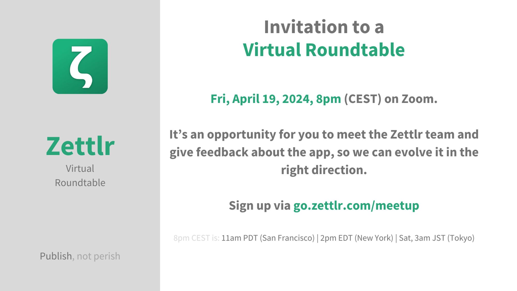 Sharepic for the virtual roundtable