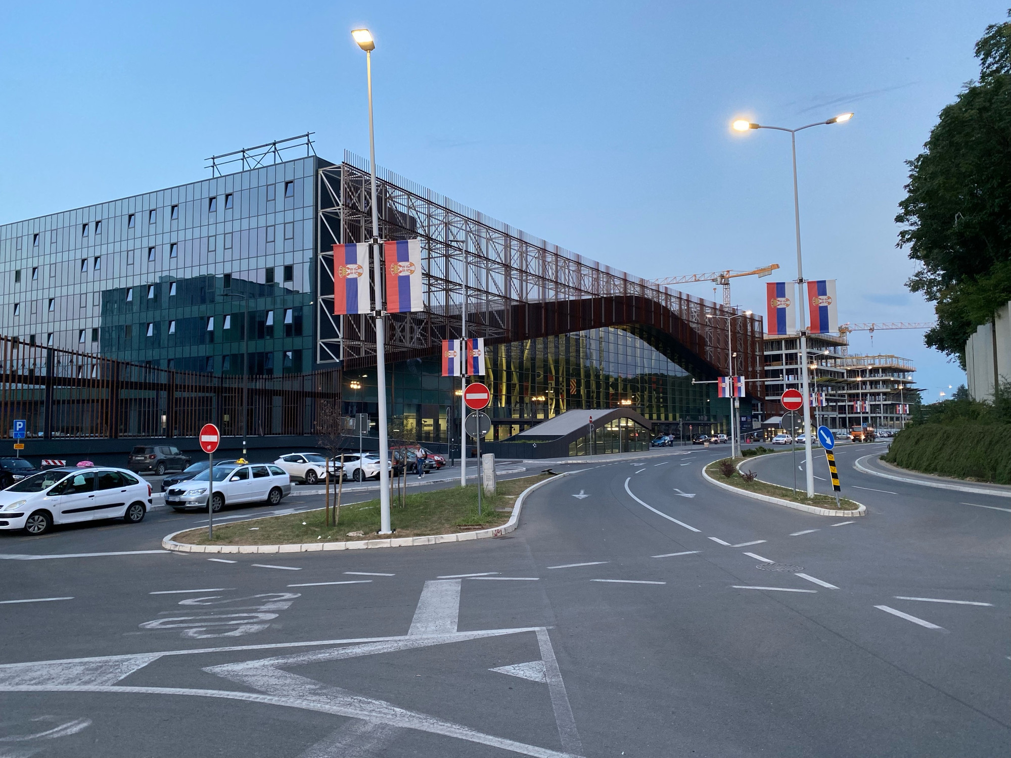 Der Bahnhof Belgrad Centar von vorne.