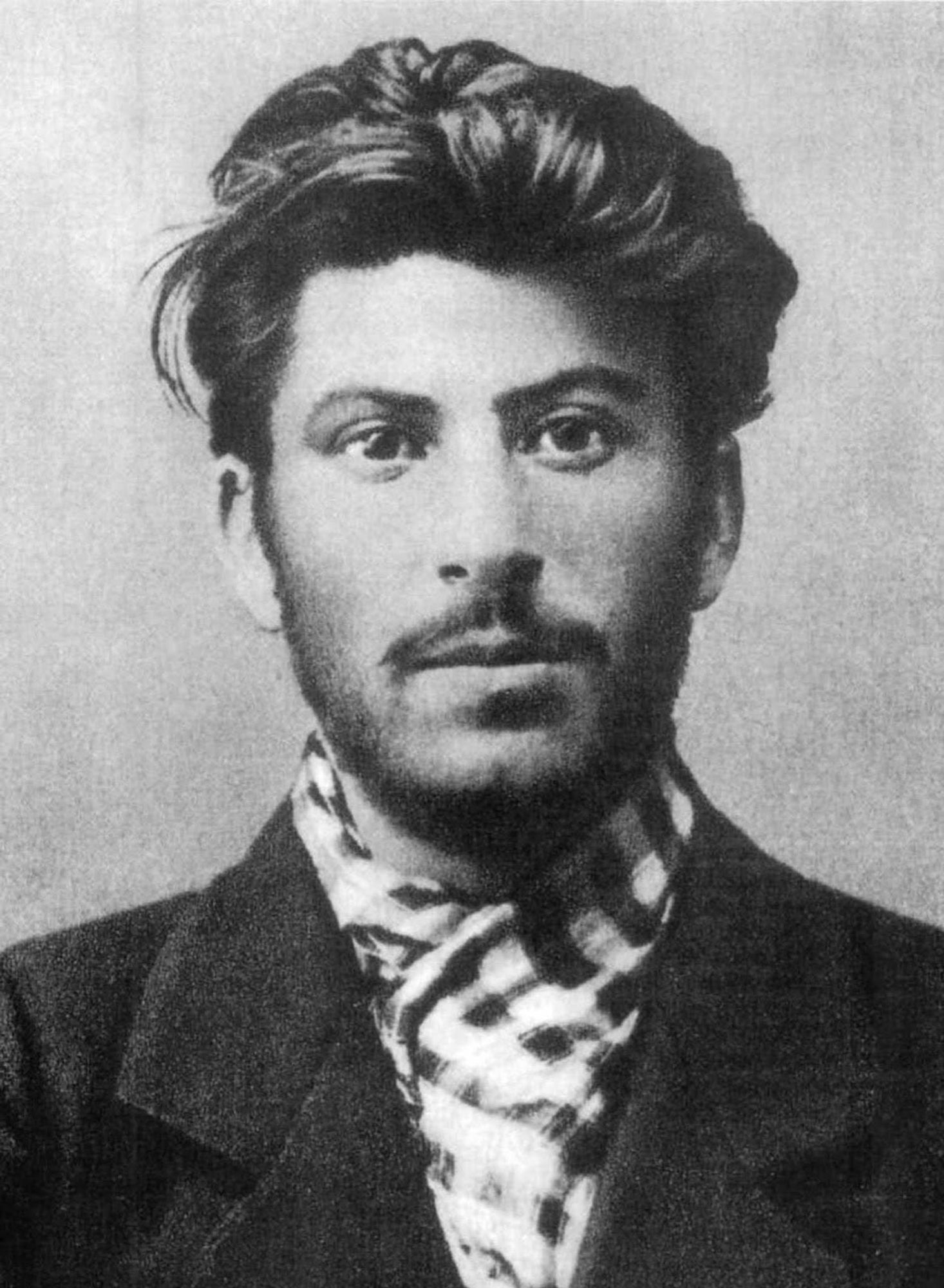 The famous black and white photo of a young Joseph Stalin. He is well dressed and groomed and just looks very sexy overall