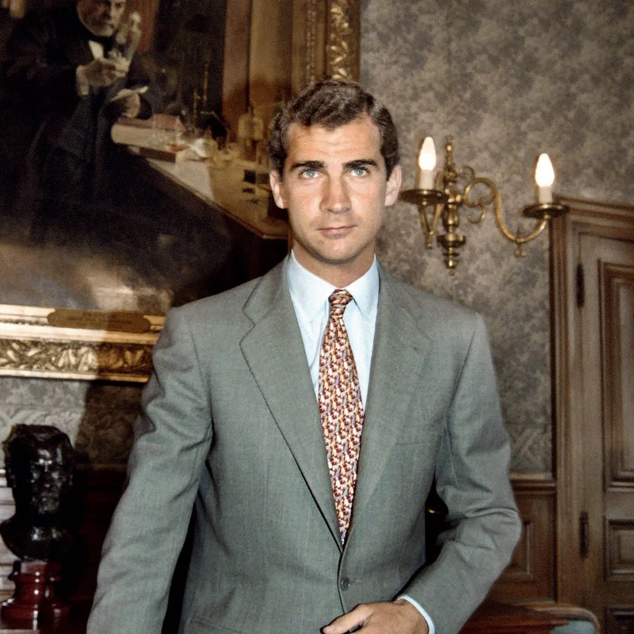 A photo of King Felipe back in the day, looking fine as FUCK.