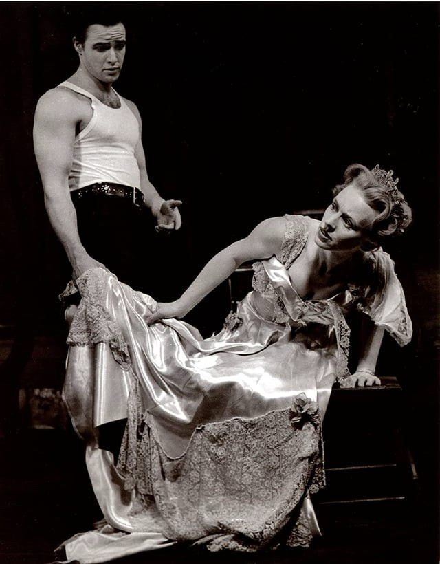 Marlon Brando & Jessica Tandy in A Streetcar Named Desire