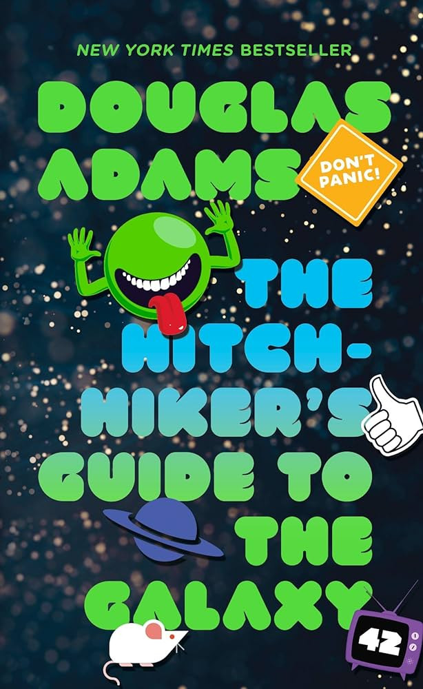 Cover of Douglas Adams' "The Hitchhiker's Guide to the Galaxy"