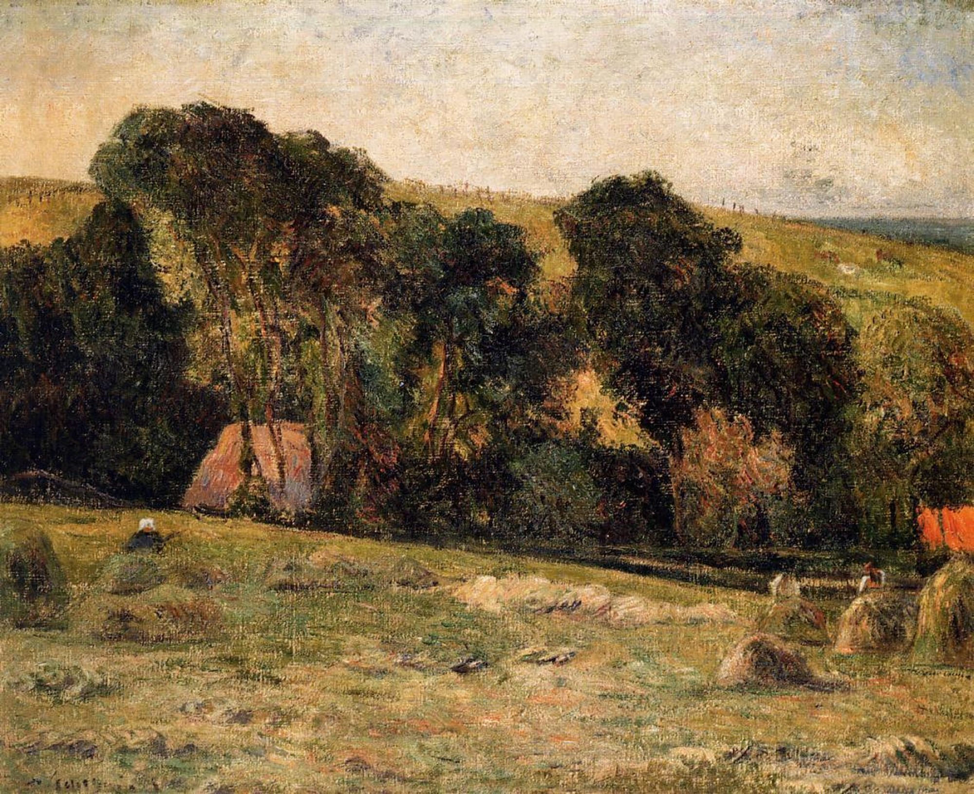 Haymaking near Dieppe