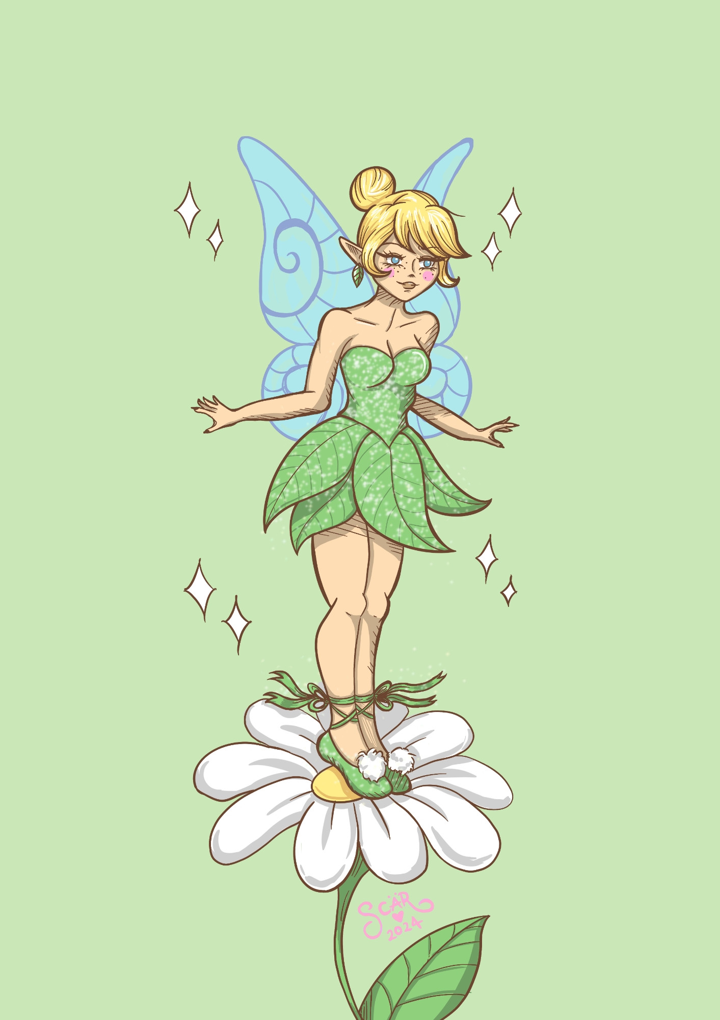 Tinkerbell fairy illustration 