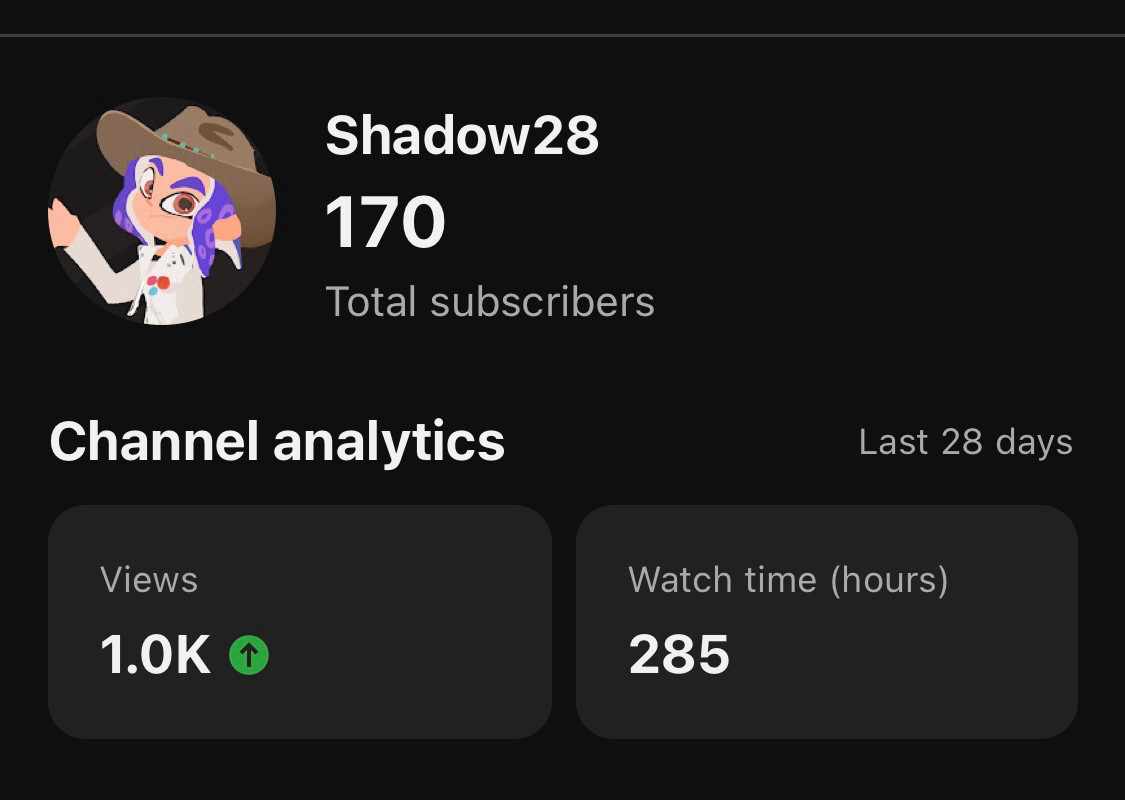 Shadow28’s Sub count