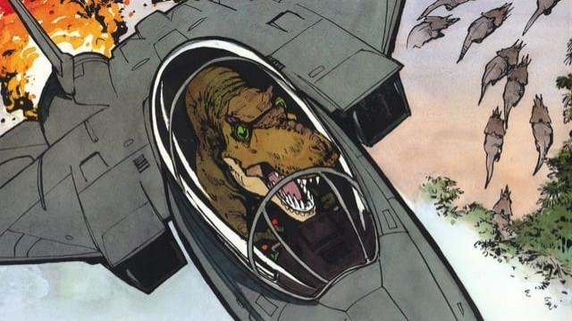 Tyrannosaurs in F-14s!