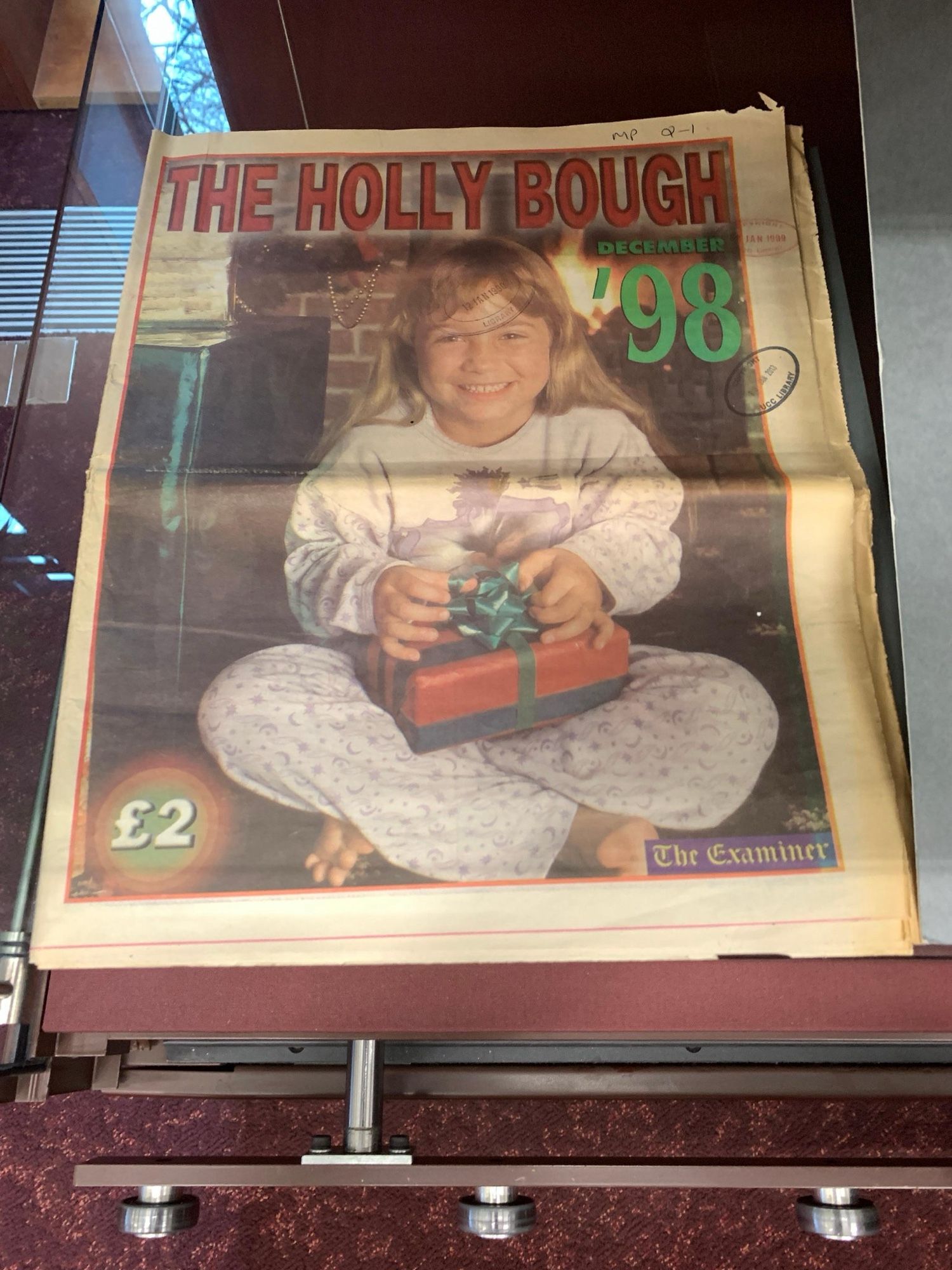 Image of the Cork Holly Bough cover for 1998 issue.