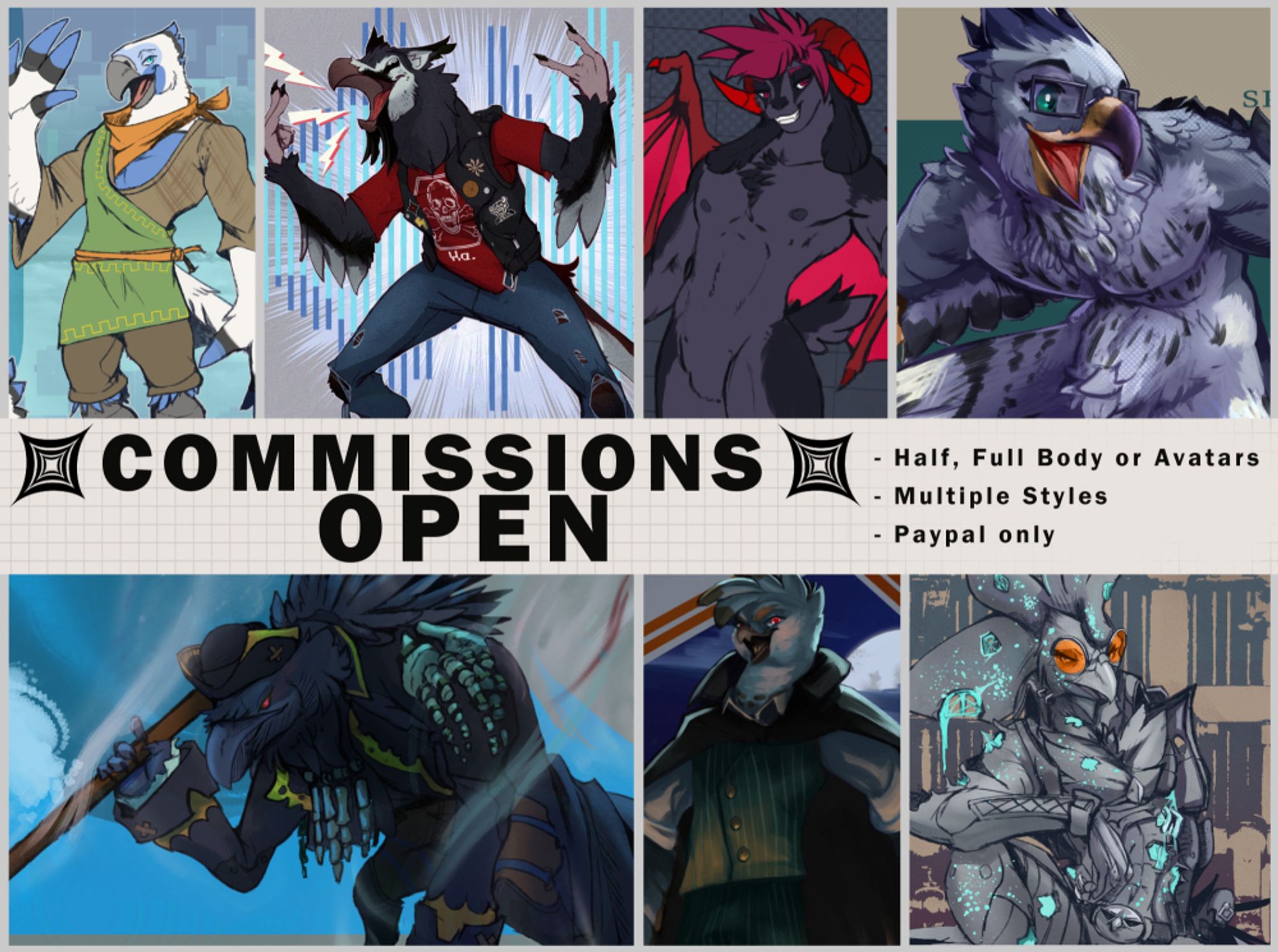 Commissions are open! If you're interested fill out the form below, I hope to work with you soon! 🖌️ If you have any questions feel free to email me (Located in profile)  Art, Prices, TOS 🎨: https://speccycommissions.carrd.co/     Form 🧻: https://forms.gle/Gbz8L7Sv7qD7SN689