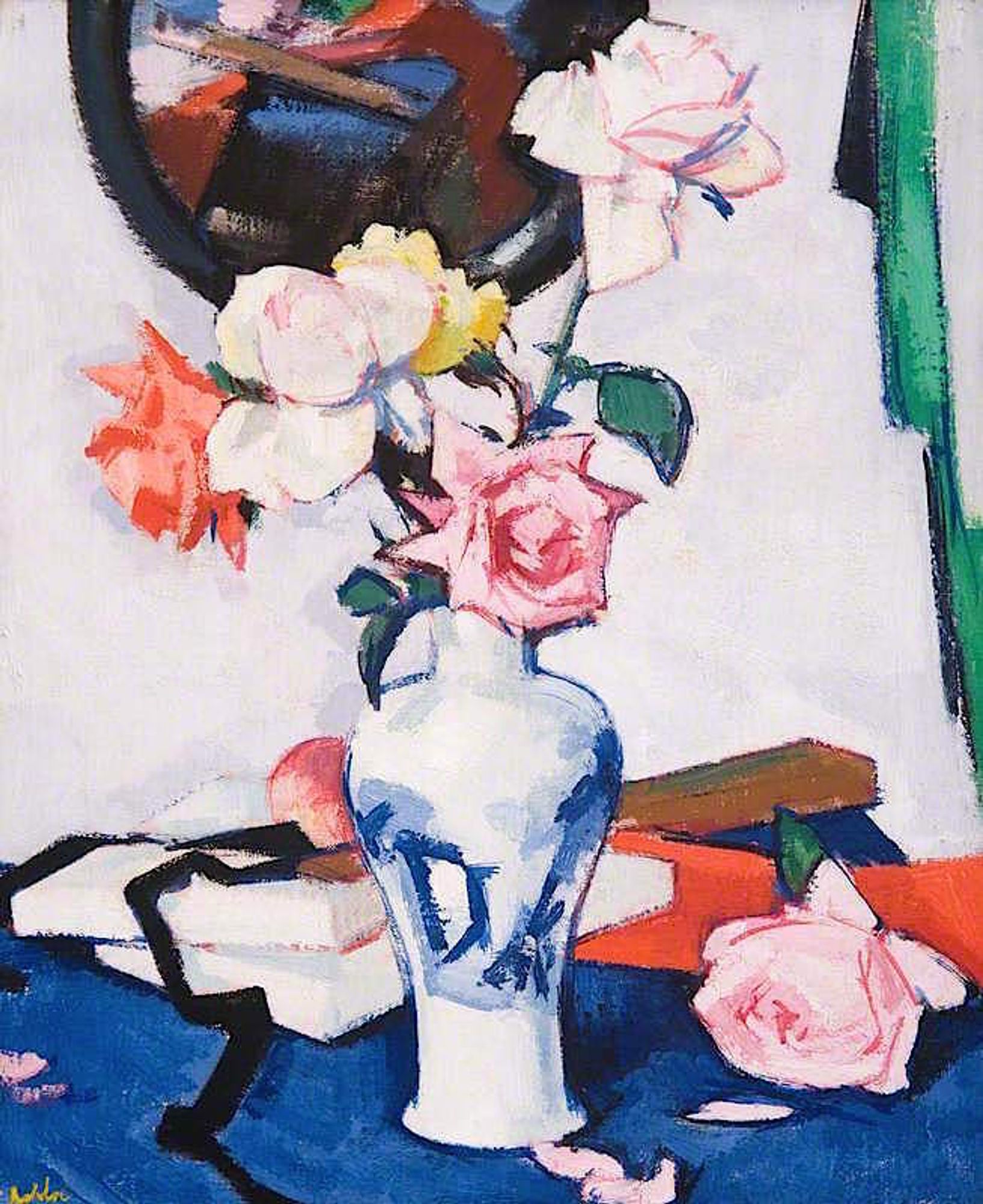 Still Life with Roses and Mirror