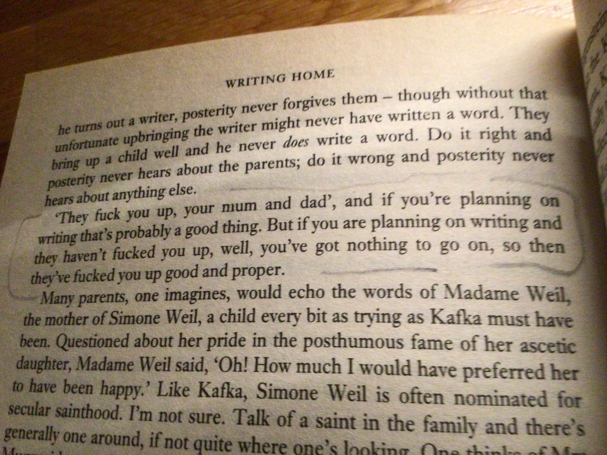 Advice from Alan Bennett for aspiring writers, riffing on the famous words of Philip Larkin. (Strong language alert.)