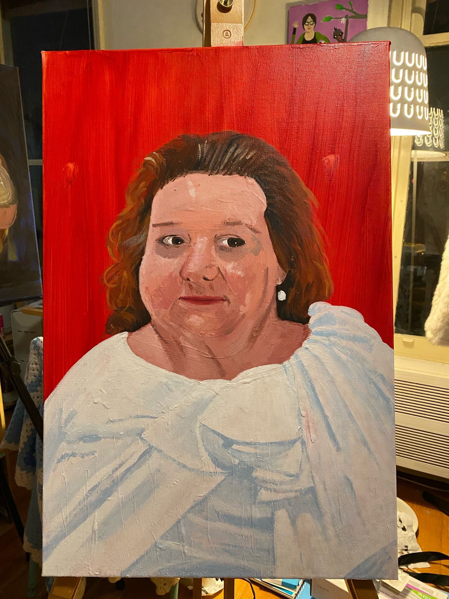 A pretty nice painted portrait of Gina Rinehart, honestly!