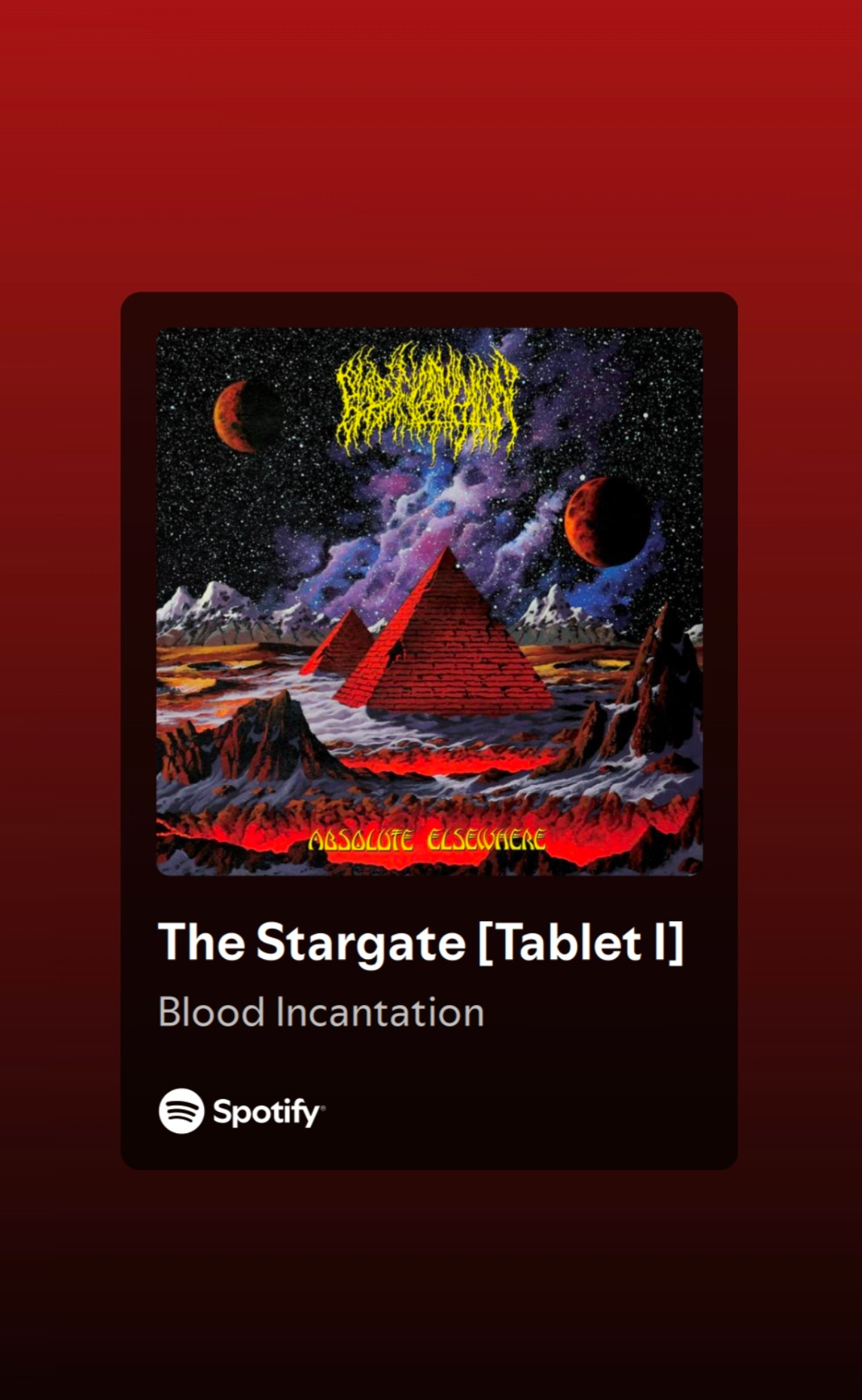 The Stargate: Tablet 1 by Blood Incantation