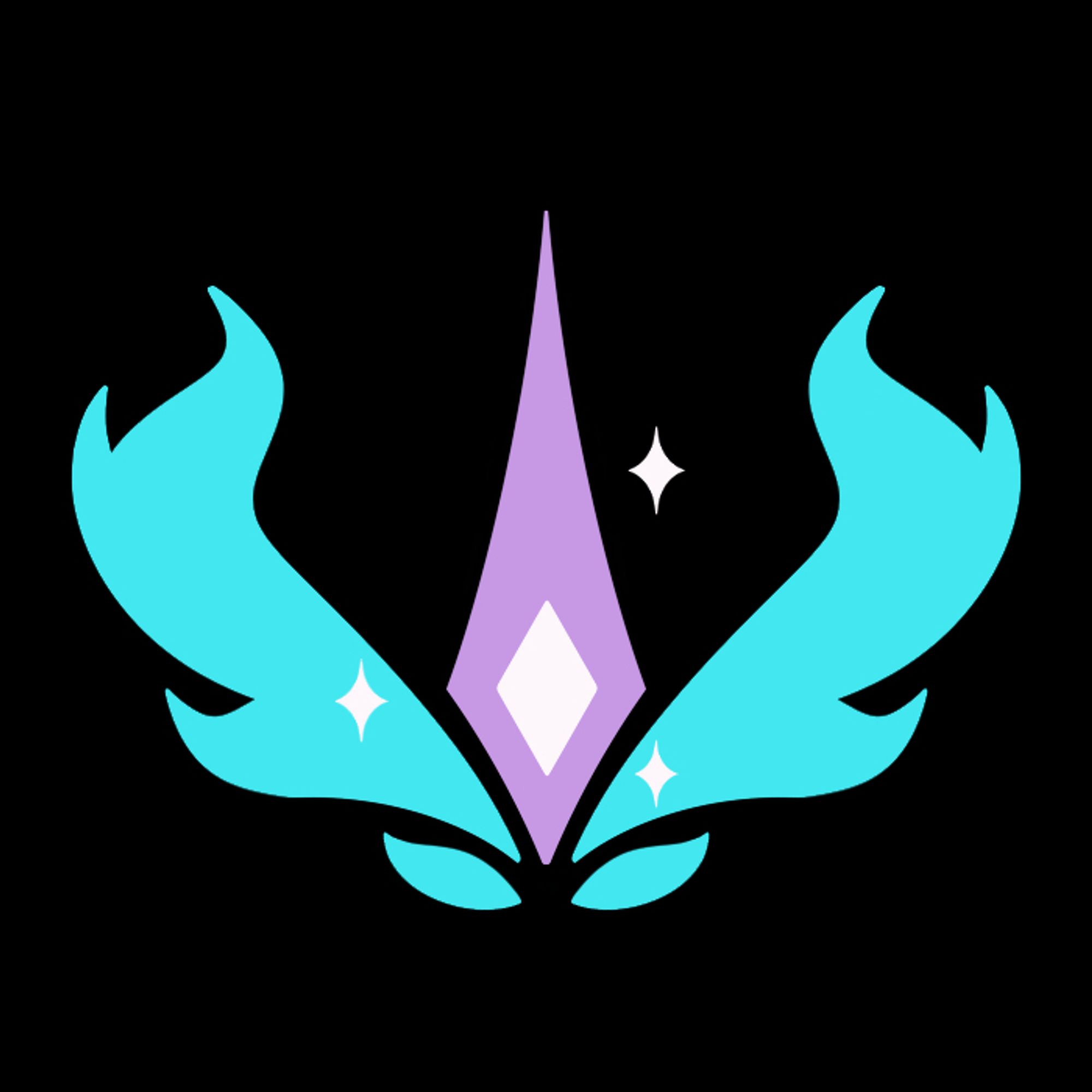 Opaline Arcana's cutie mark, depicting a horn and flaming wings.