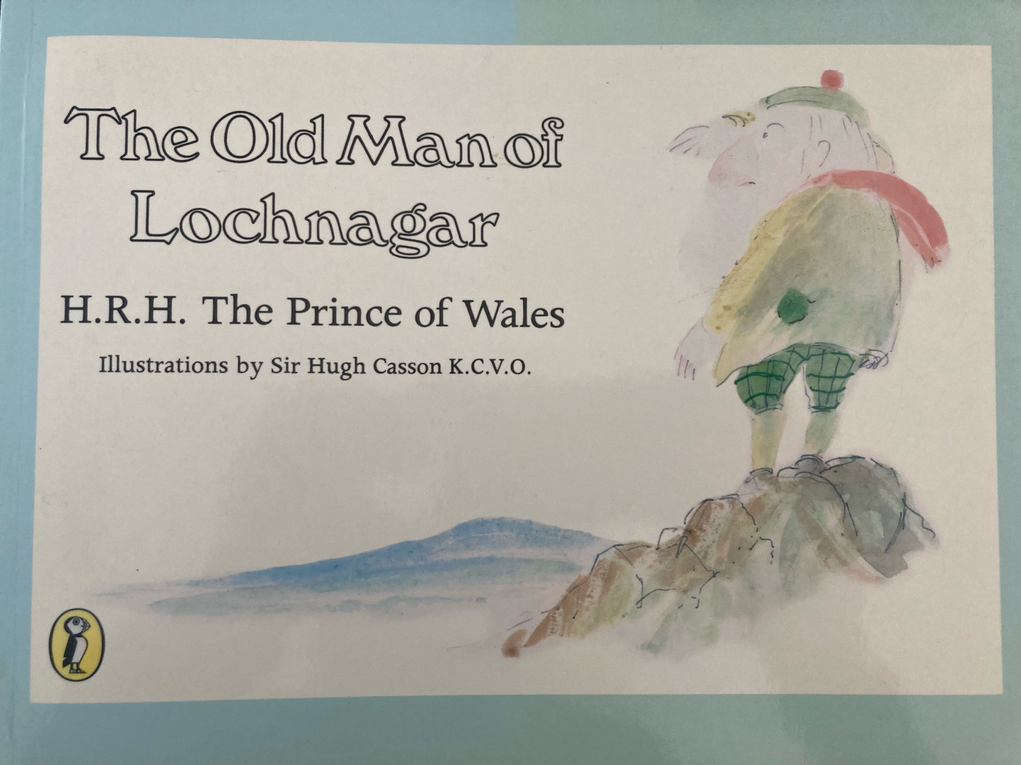 Buchcover eines Kinderbuchs „The old man of Lochnagar“.