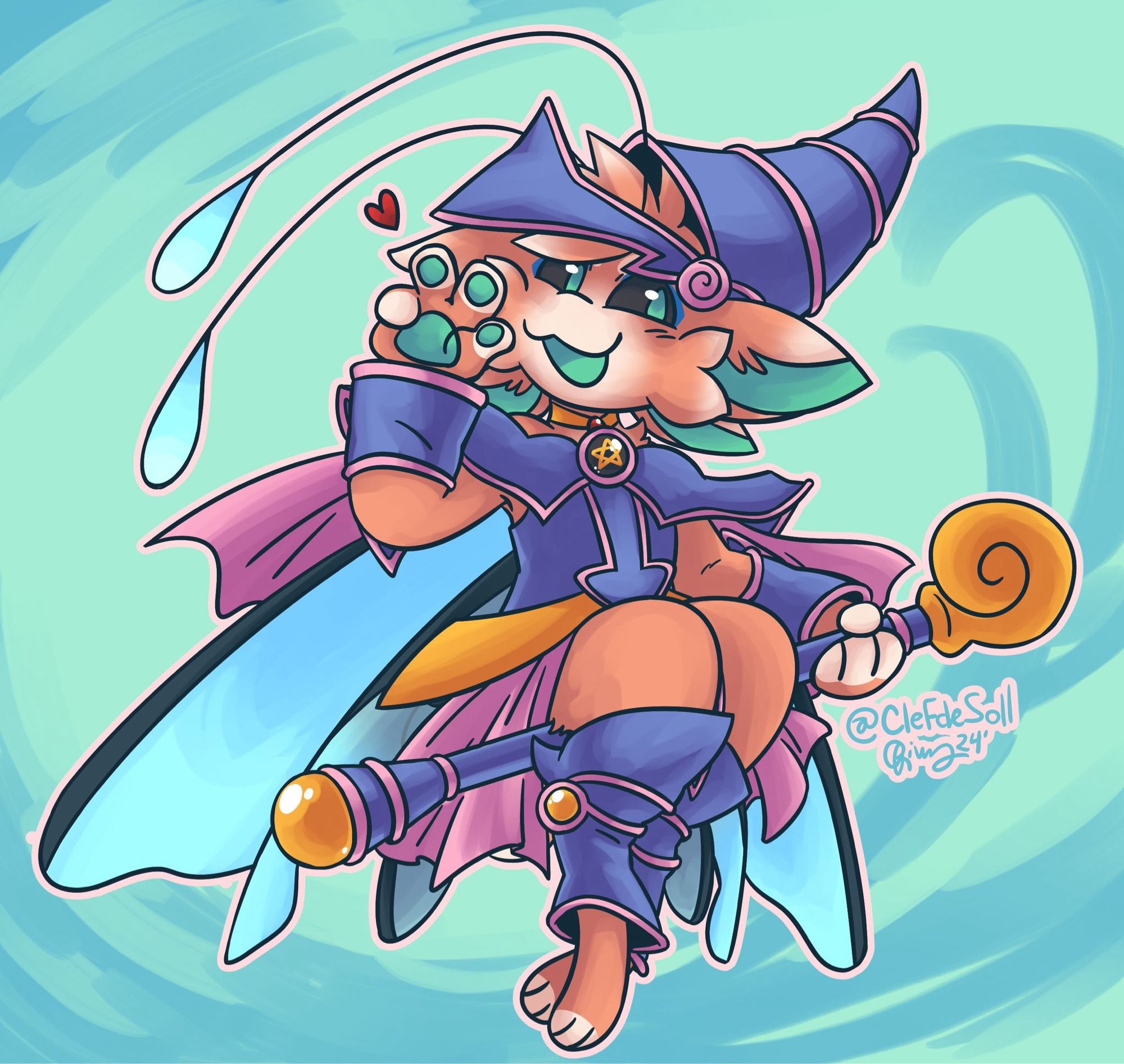 Lumia dressed up as dark magician girl